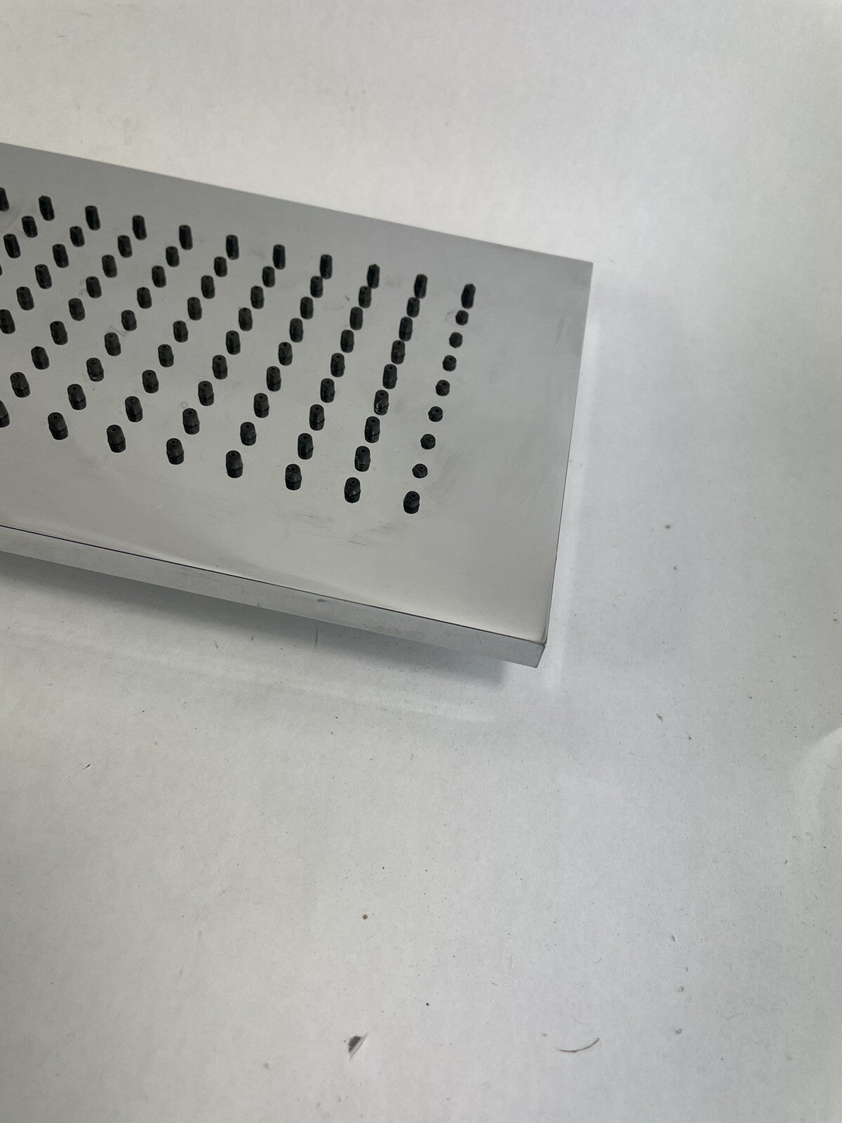 Gessi Rettangolo 20151 polished chrome rectangular shower head bathroom fixture