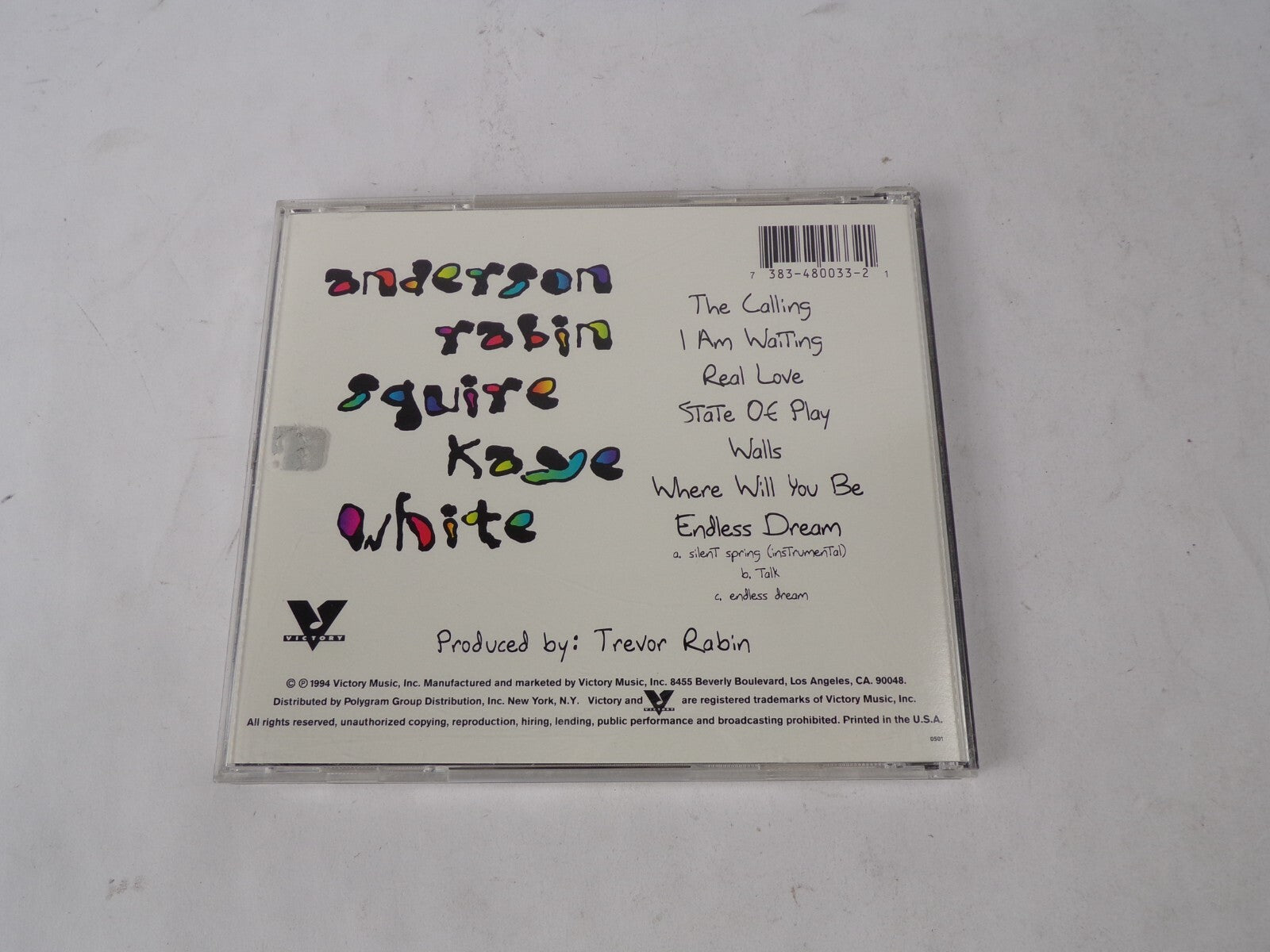 Yes Tale Anderson Rasin Squire Kaye White The Calling I Am Wating Real LoveCD#41