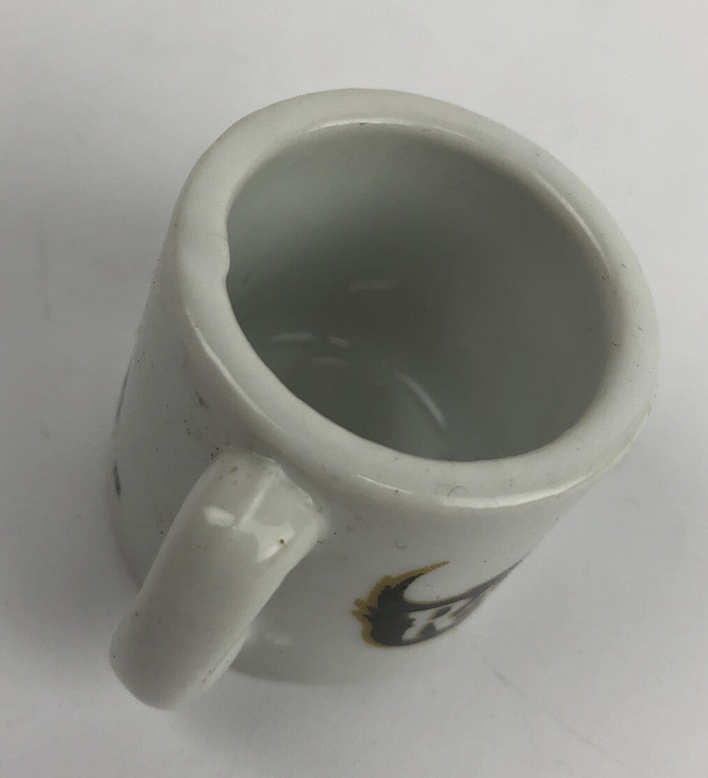 Vintage NFL Mini Coffee Cup Mug Baltimore Ravens 1.25" Collectible Miniature
