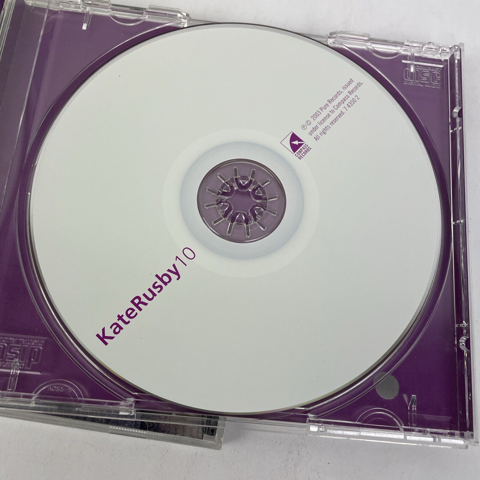 Lot of 2 x KATE RUSBY Digital Audio CD - KATERUSBY10, 2003 + SLEEPLESS, 1999