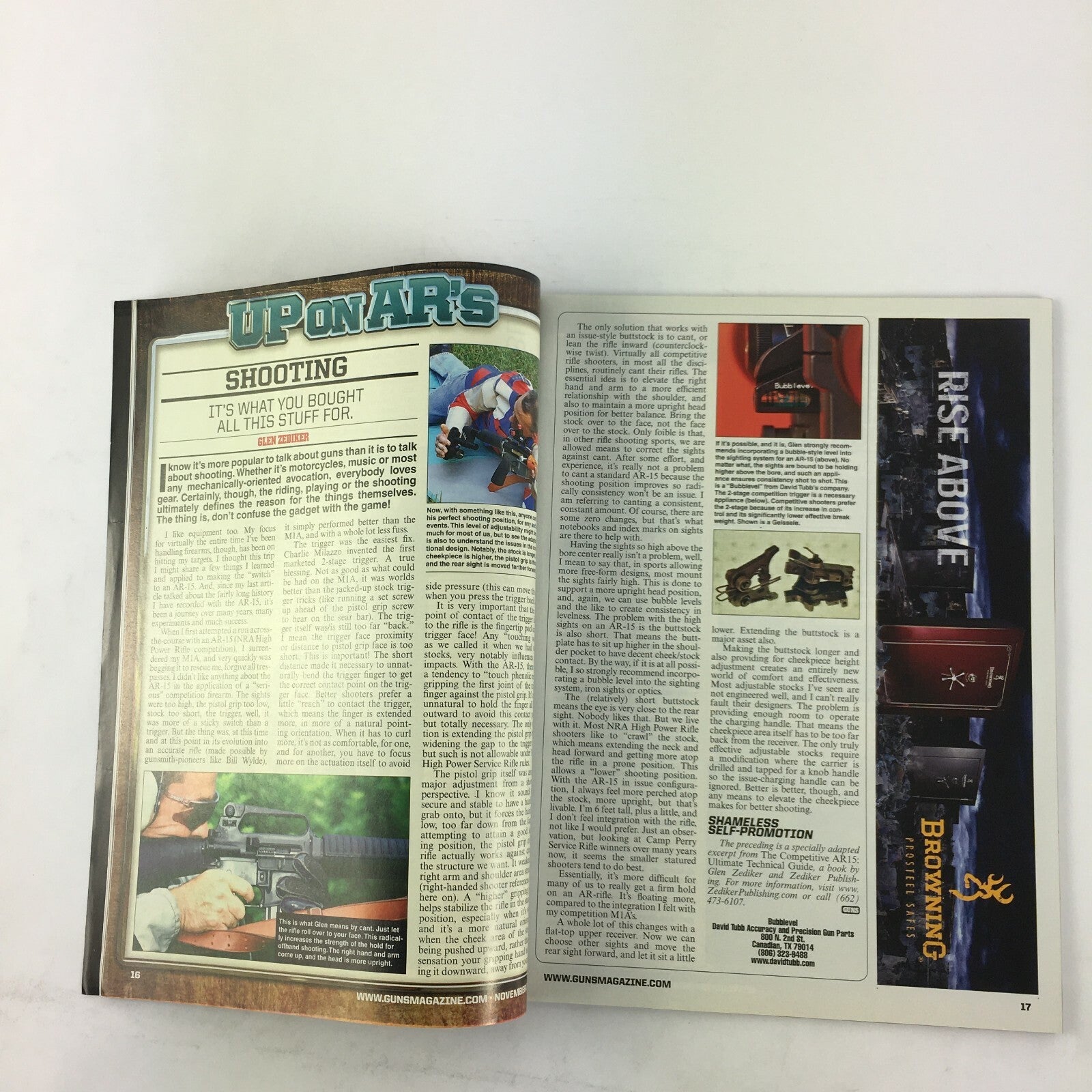 November 2014 Guns Magazine Robar SR21 .308 Precision Rifle Ruger Mk III .22 LR
