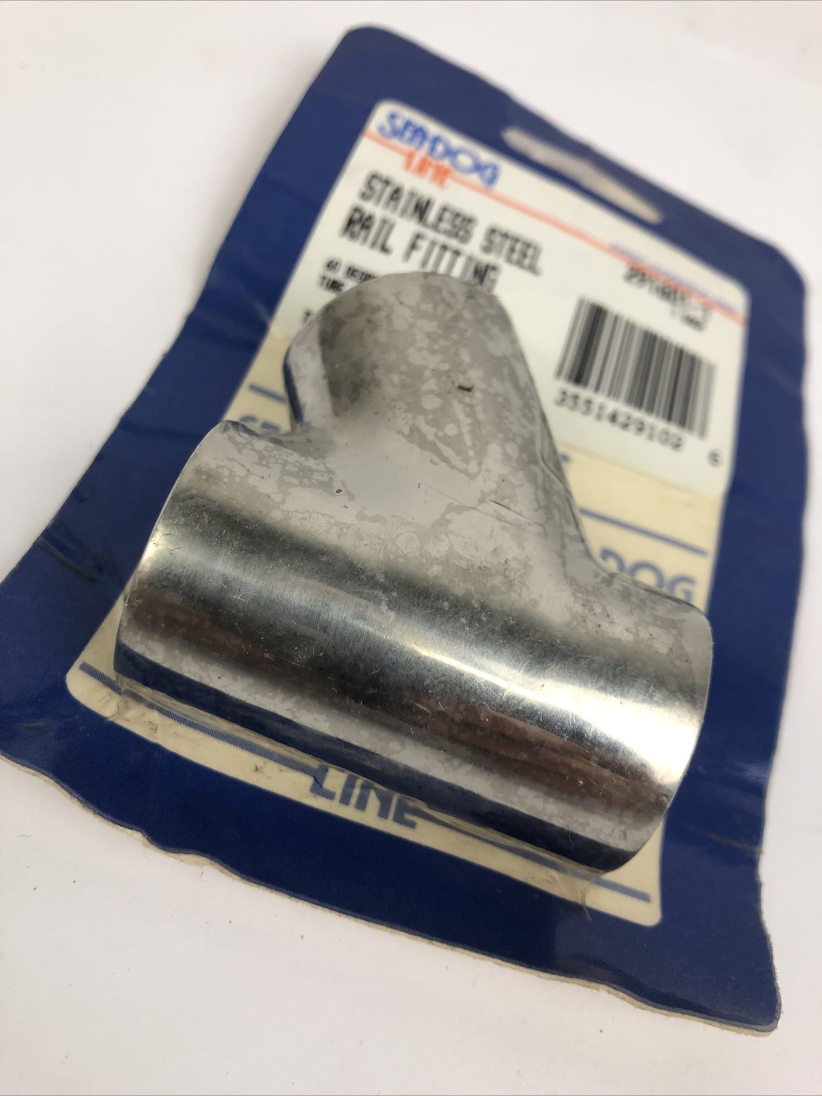Sea Dog 291601-1 Stainless Steel 60° Degree Left 3 Way O.D. 1" Rail Tee Fitting