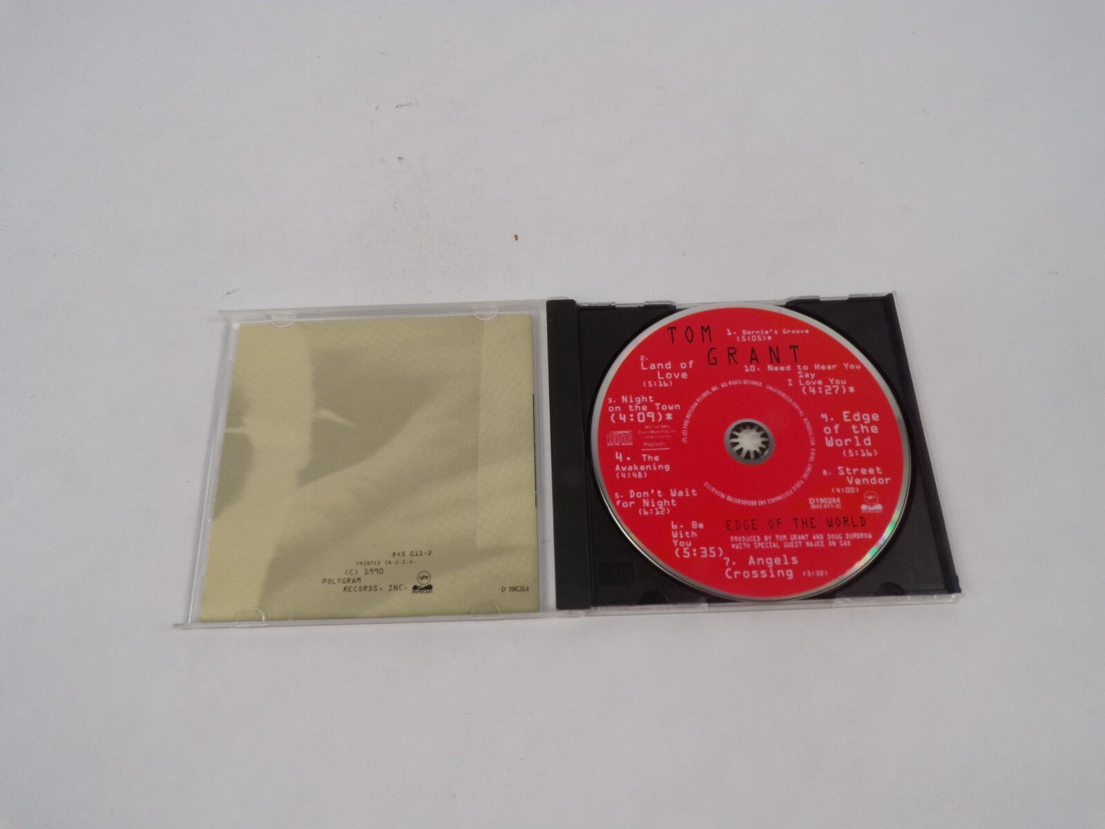 Tom Grant Edge Of The World Bernie's Groove Land Of Love Night On The Town CD#69