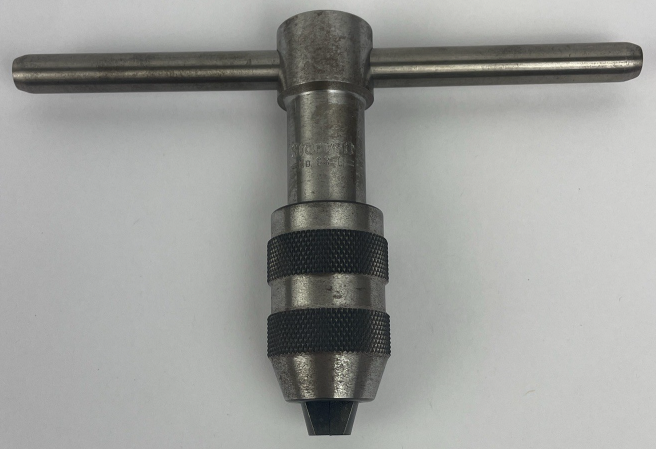OEM Starrett No. 93C 93=C Tap Wrench T- Handle  1/4” - 1/2" Capacity