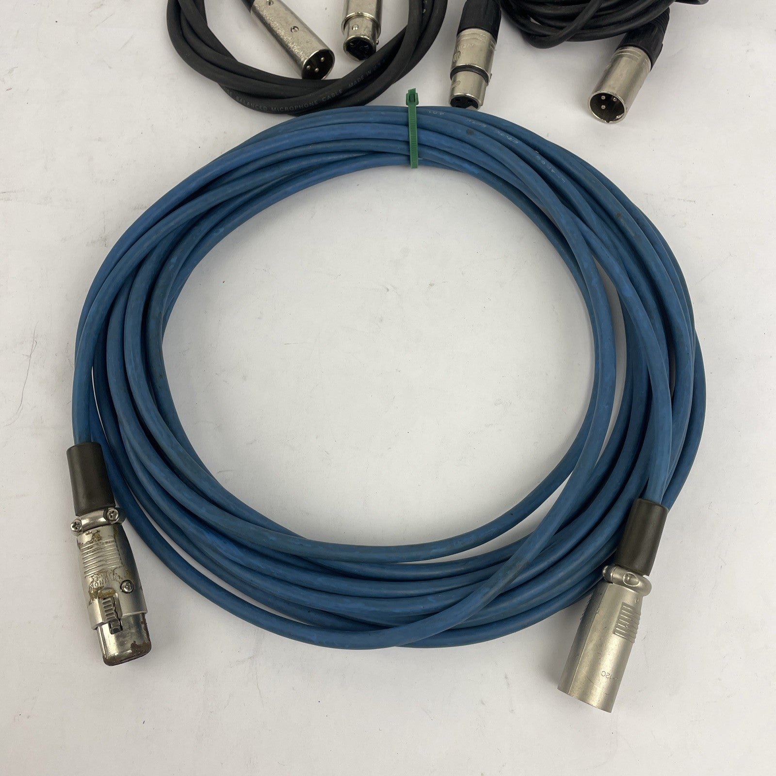 XLR 3 Pin Female - XLR 3 Pin Male Mic Audio Cord lot of 3 Neutrik Horizon Cannon