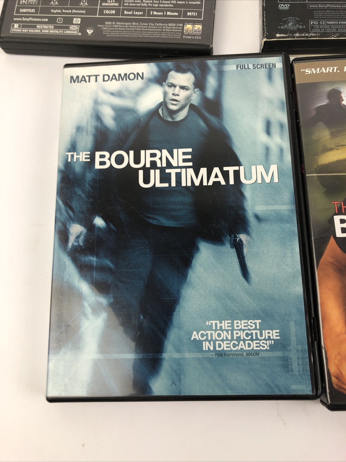 Action DVD Lot Of 6: The Bourne Supremacy,  Collateral,  007, Tears of the Sun