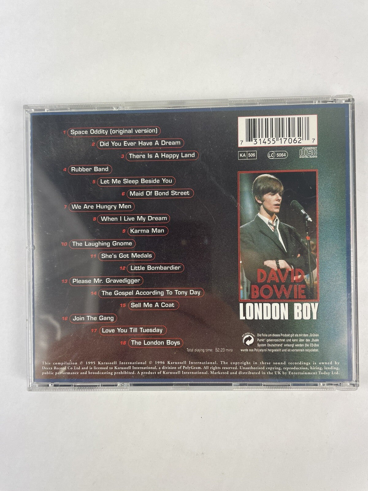 DAVID BOWIE - LONDON BOY CD ALBUM 1995   #3