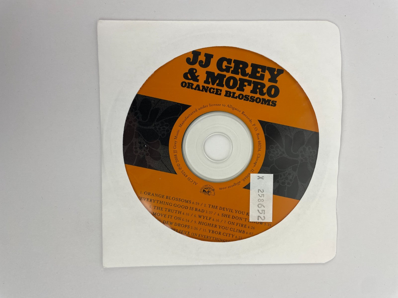 JJ Grey & Mofro Orange Blossoms Digital Audio CD Grey Records 2008