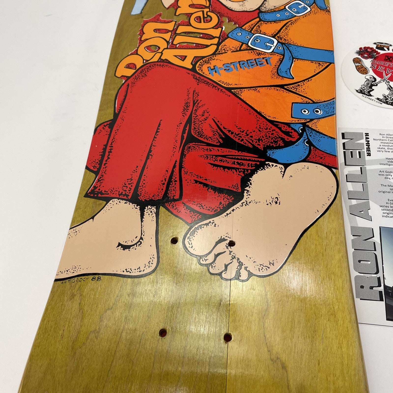 RON ALLEN "INSANE" RE-Issue Deck H-Street Skateboards Watson Laminates 16 / 166
