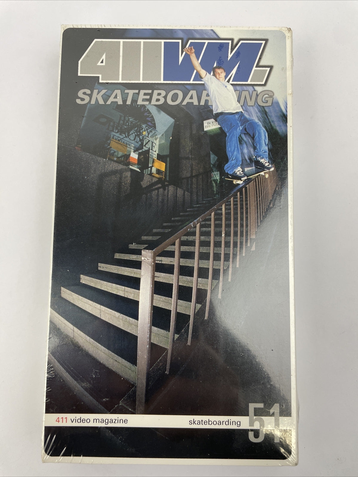 411 Video Magazine Issue 51 2002 VHS skateboarding video featuring Bam Margera and Jeremy Wray.