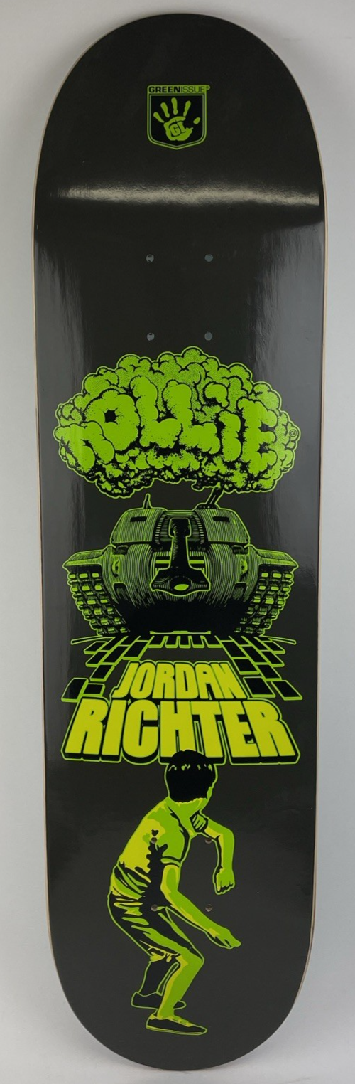 Jordan Richter Signature GREEN ISSUE Nollie North Graphic Skateboard Deck 8.25"