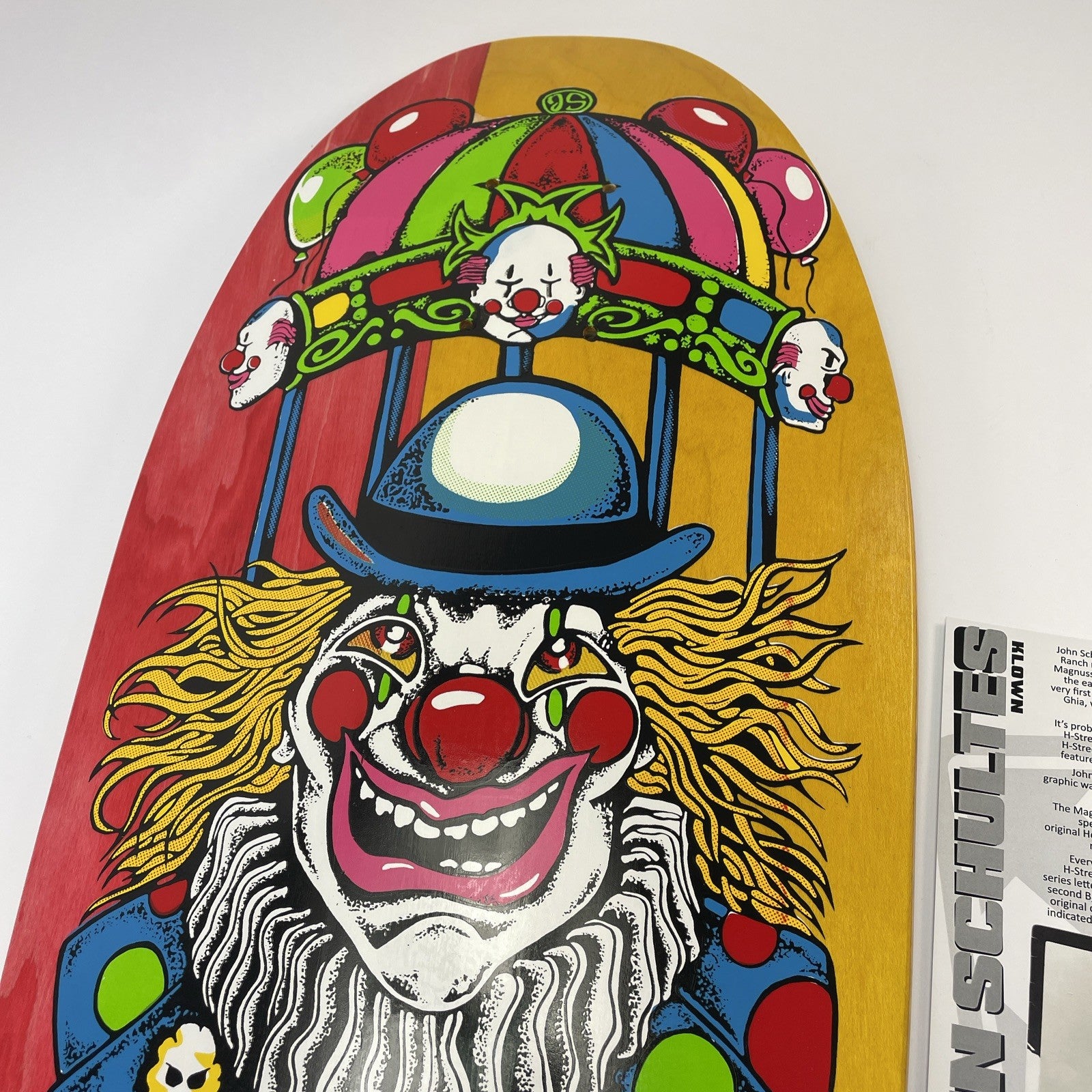 John Schultes A Series Clown H-Street Skateboard Deck Limited Edition #03 of 136
