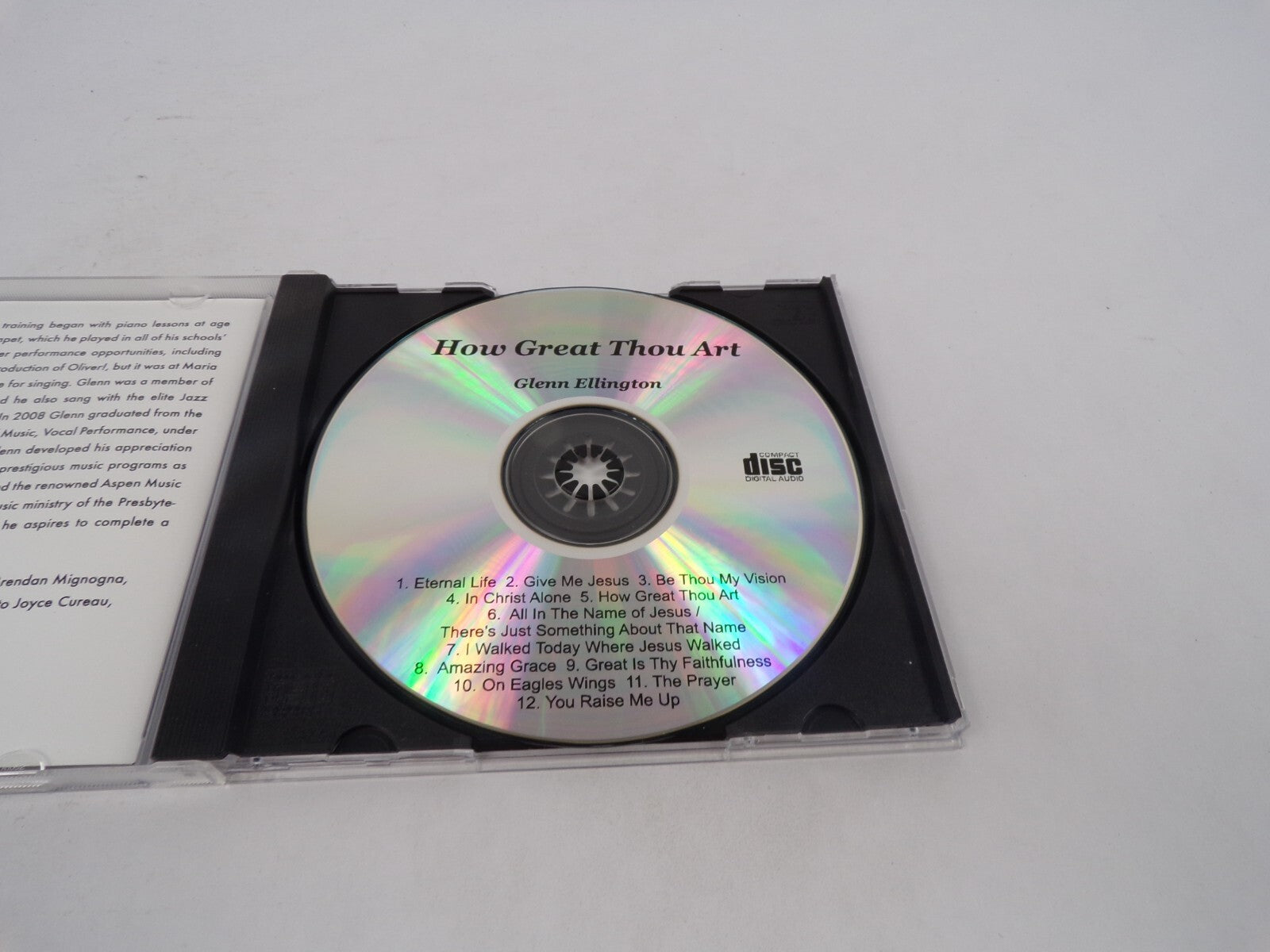 Glenn Ellington How Great Thou Art Eternal Life Give Me Jesus Be Thou My CD#70