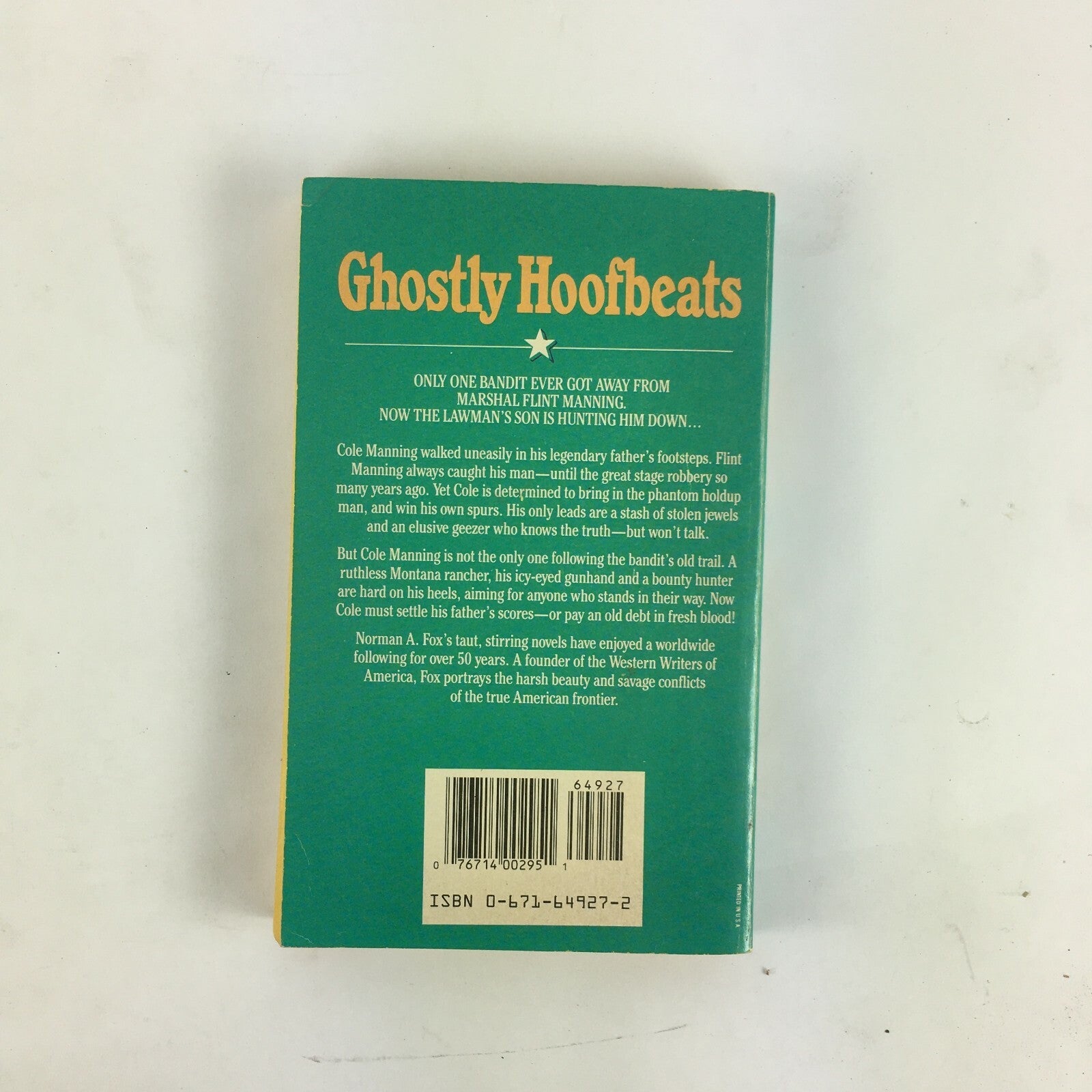 A Master of Western Adventure Normana.Fox Ghostly Hoofbeats