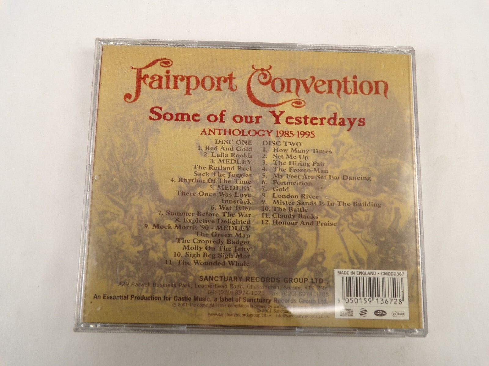 Fairport Convention Some Of The Yesterdays Anthology 1985-1995 Wat Tyler CD#54