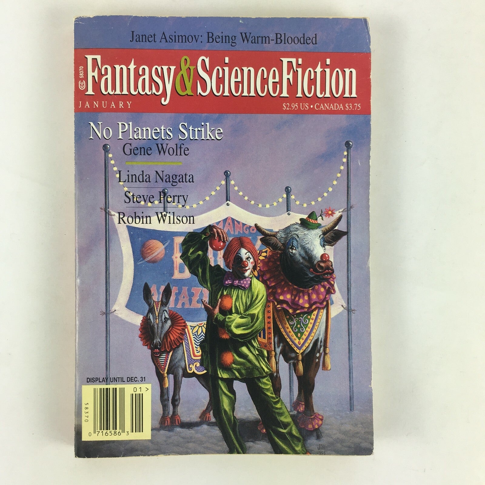 January Fantasy & Science Fiction No Planets Strike Gene Wolfe Linda Nagata