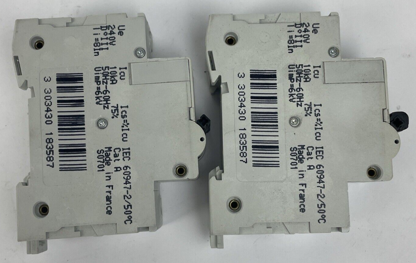 Lot of 2 x Merlin Gerin Multi 9 C120N C100 240/415V 10000 Circuit Breaker OEM