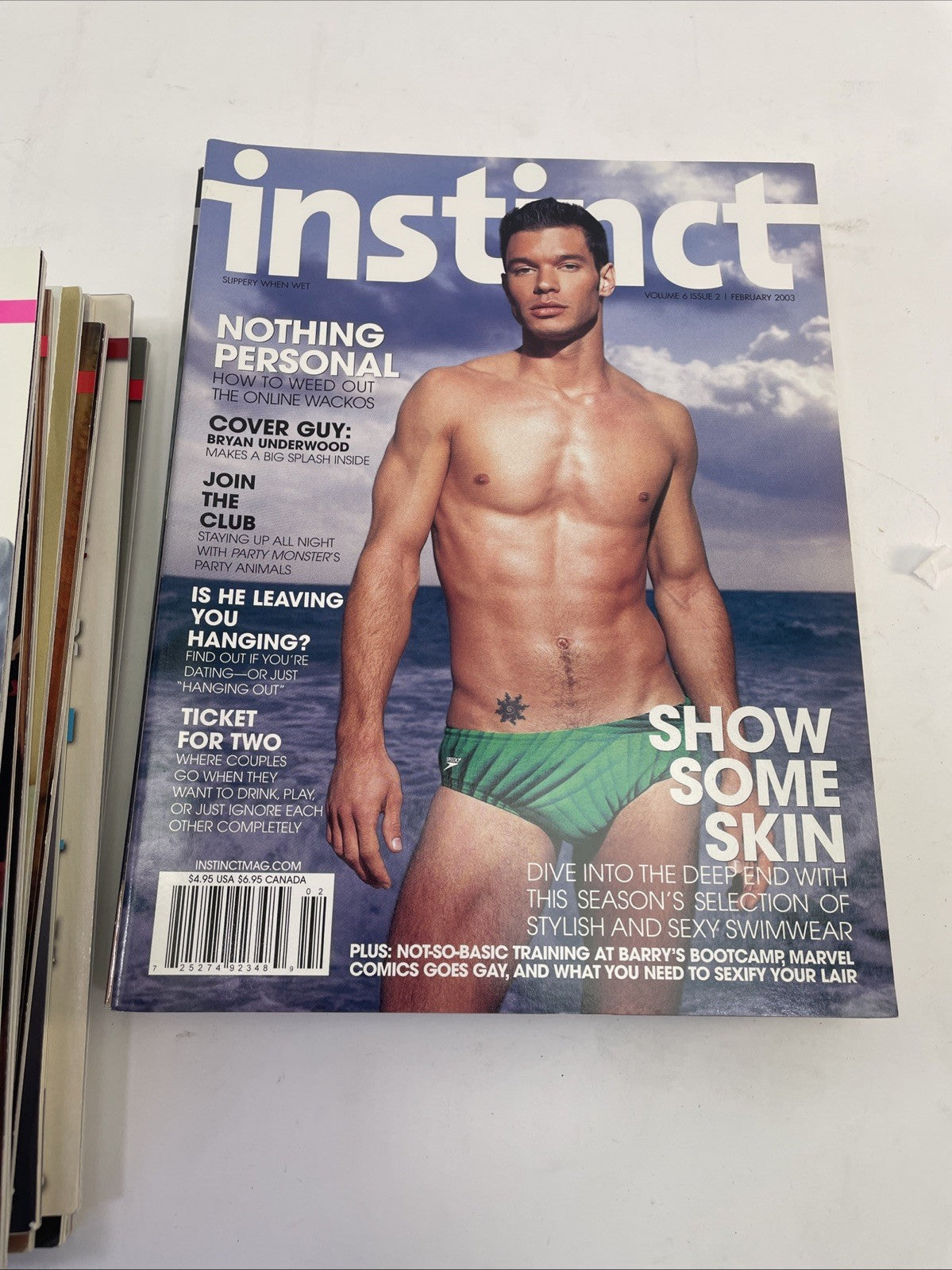 Lot of 20 Instinct magazine 2002 - 2005 Gay Fashion Lifestyle & Entertainment