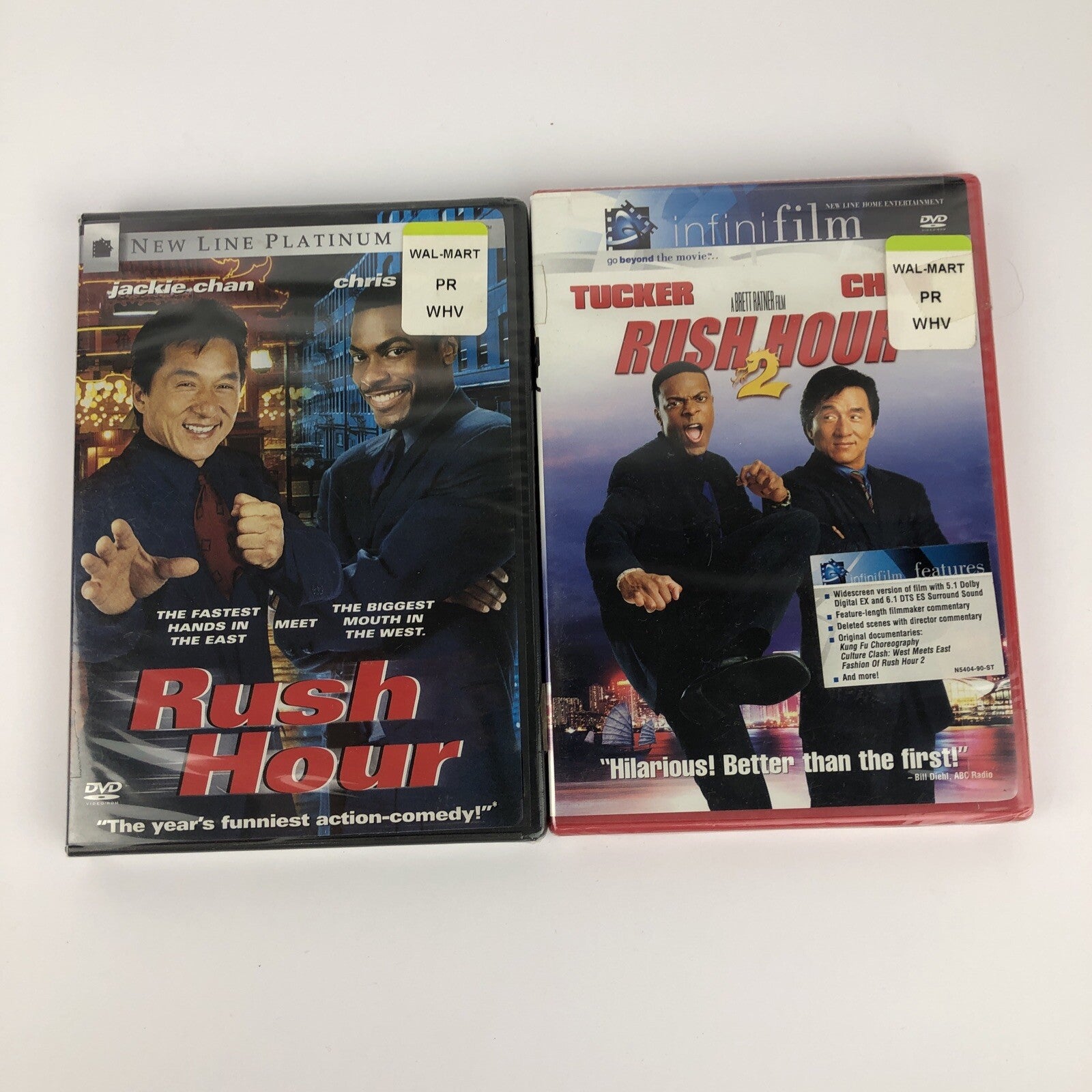 Rush Hour And Rush Hour 2 DVD LOT BRAND NEW SEALED ￼￼ Chris Tucker Jackie Chan￼