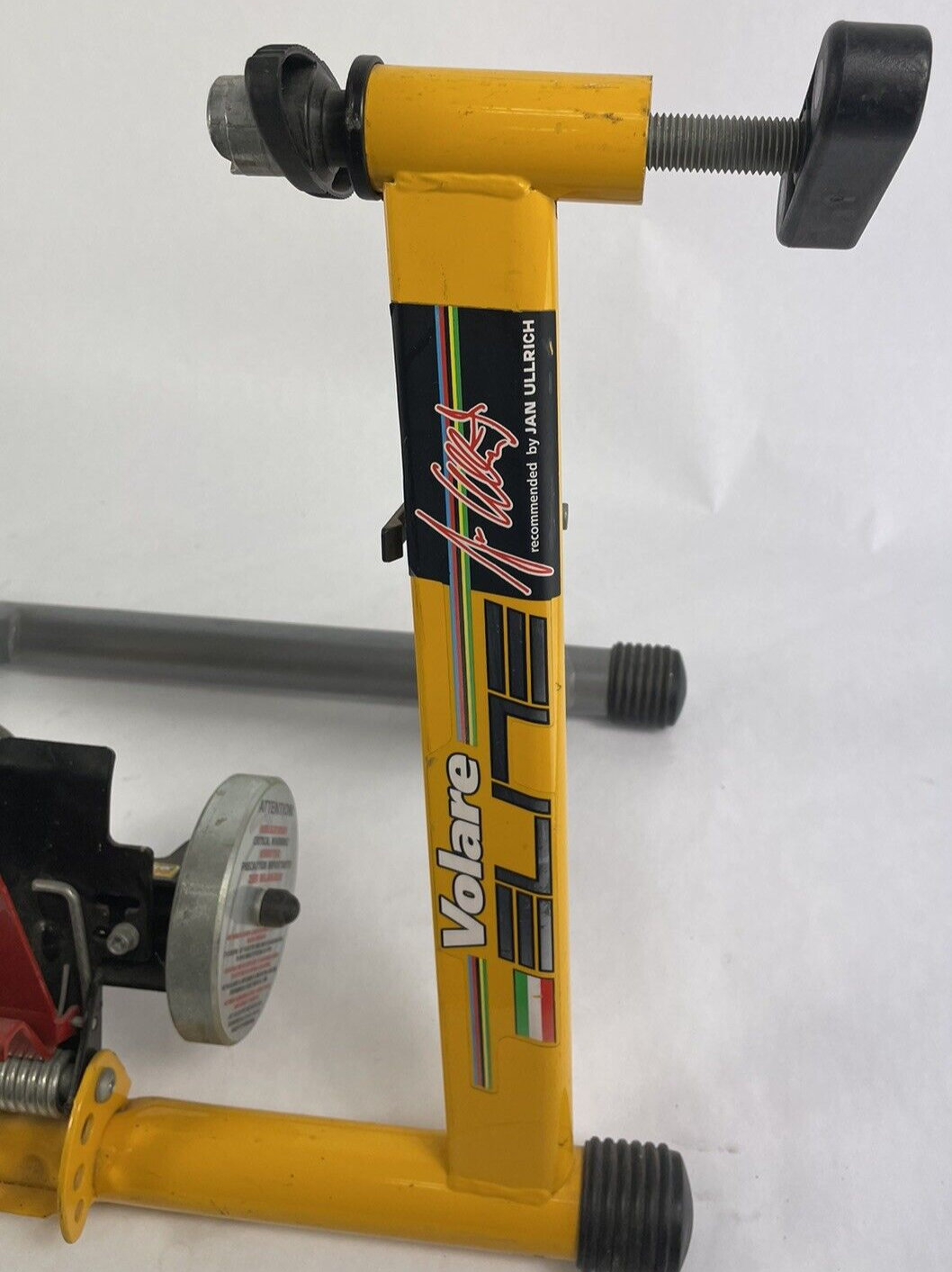 VOLARE Elite Personal Indoor Bicycle Trainer Yellow Italy Jan Ullrich Cycling
