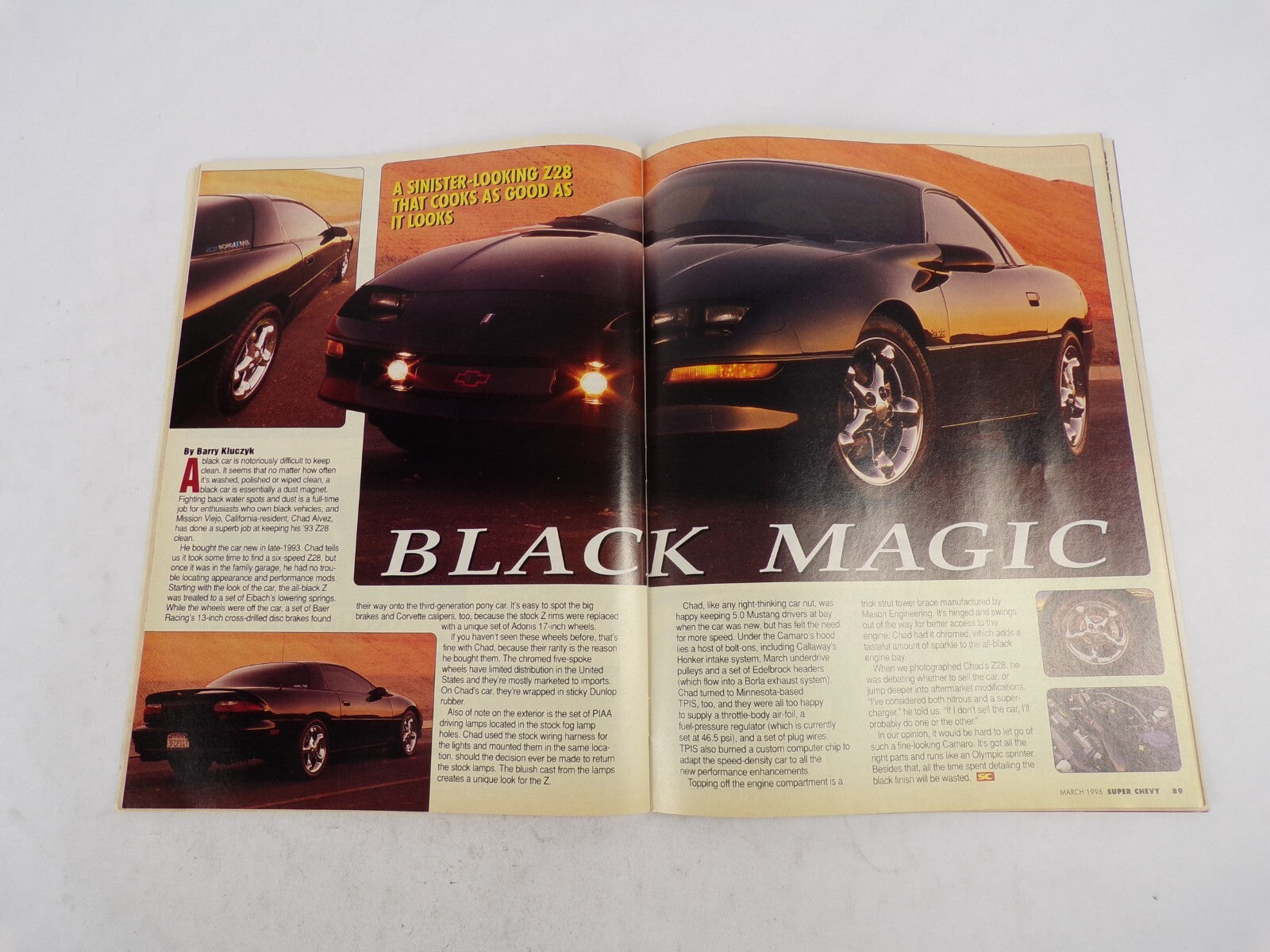 March 1996 Muscle Machines Magazine Modern Musclecar Madness Braking Basics Earl