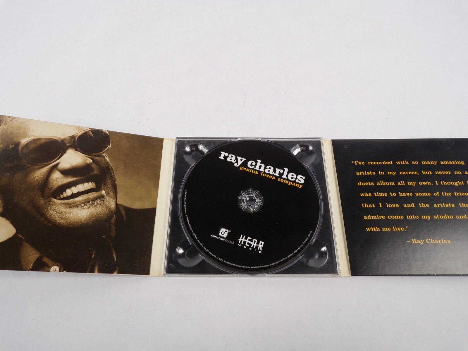 Ray Charles Genius Loves Company Here We Go Again With Norah Jones Sweet CD#28