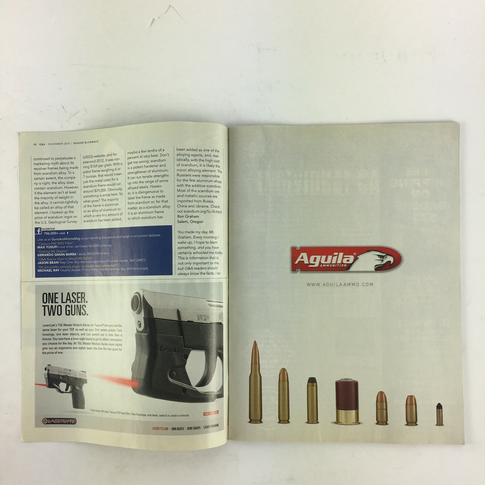 November 2014 Guns & Ammo Magazine Rejoice! Walther's New Garry James Ed Browns