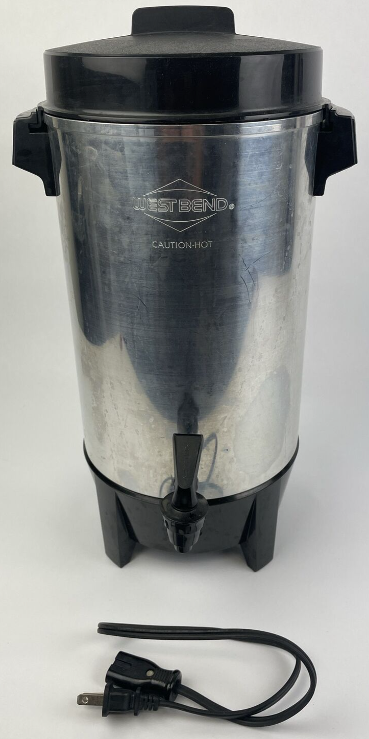 West Bend Coffee Percolator - 12-42 Cup - Party Perk - Large Capacity - 58002