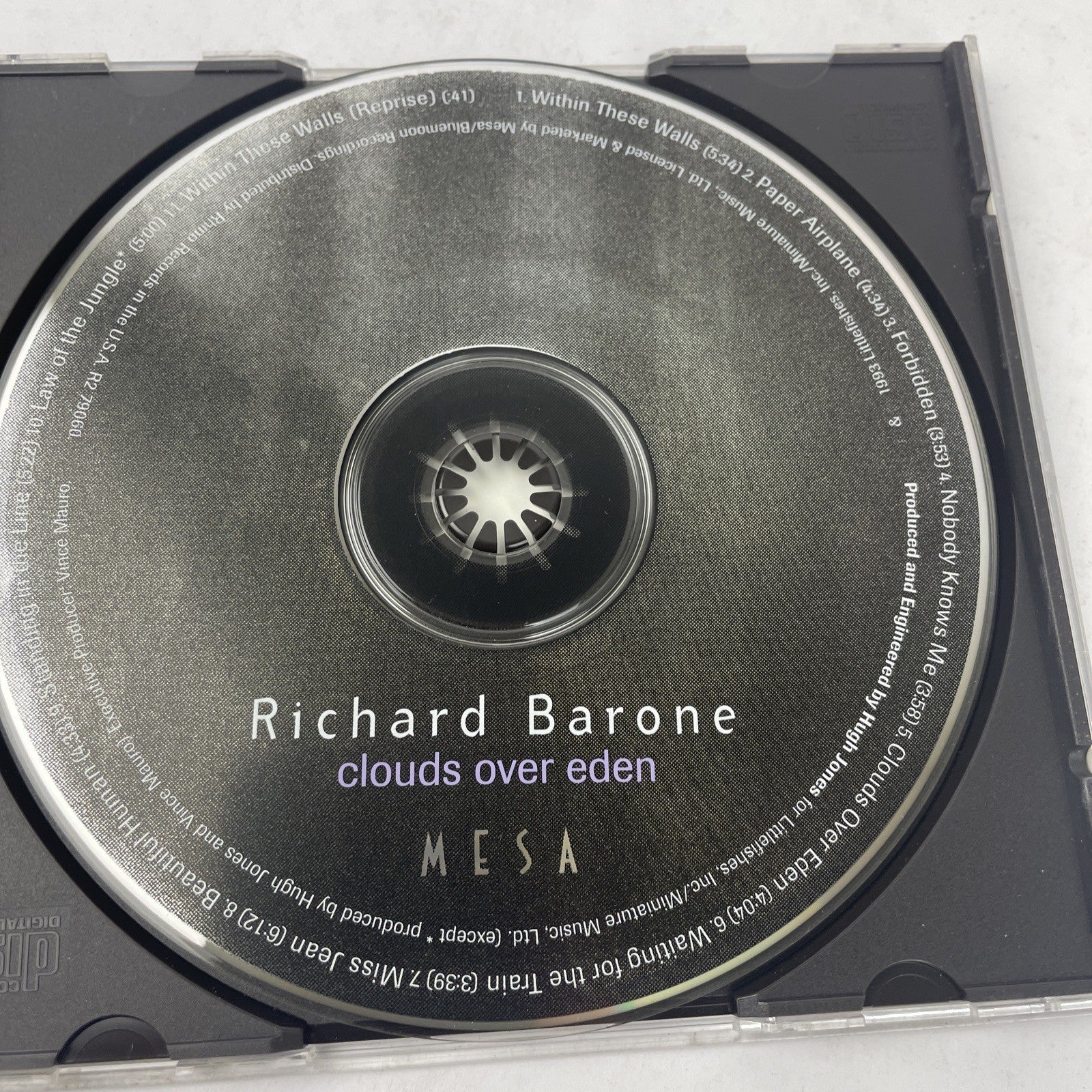 Richard Barone / Clouds Over Eden / CD / Indie / Post-Rock / Line Records #1