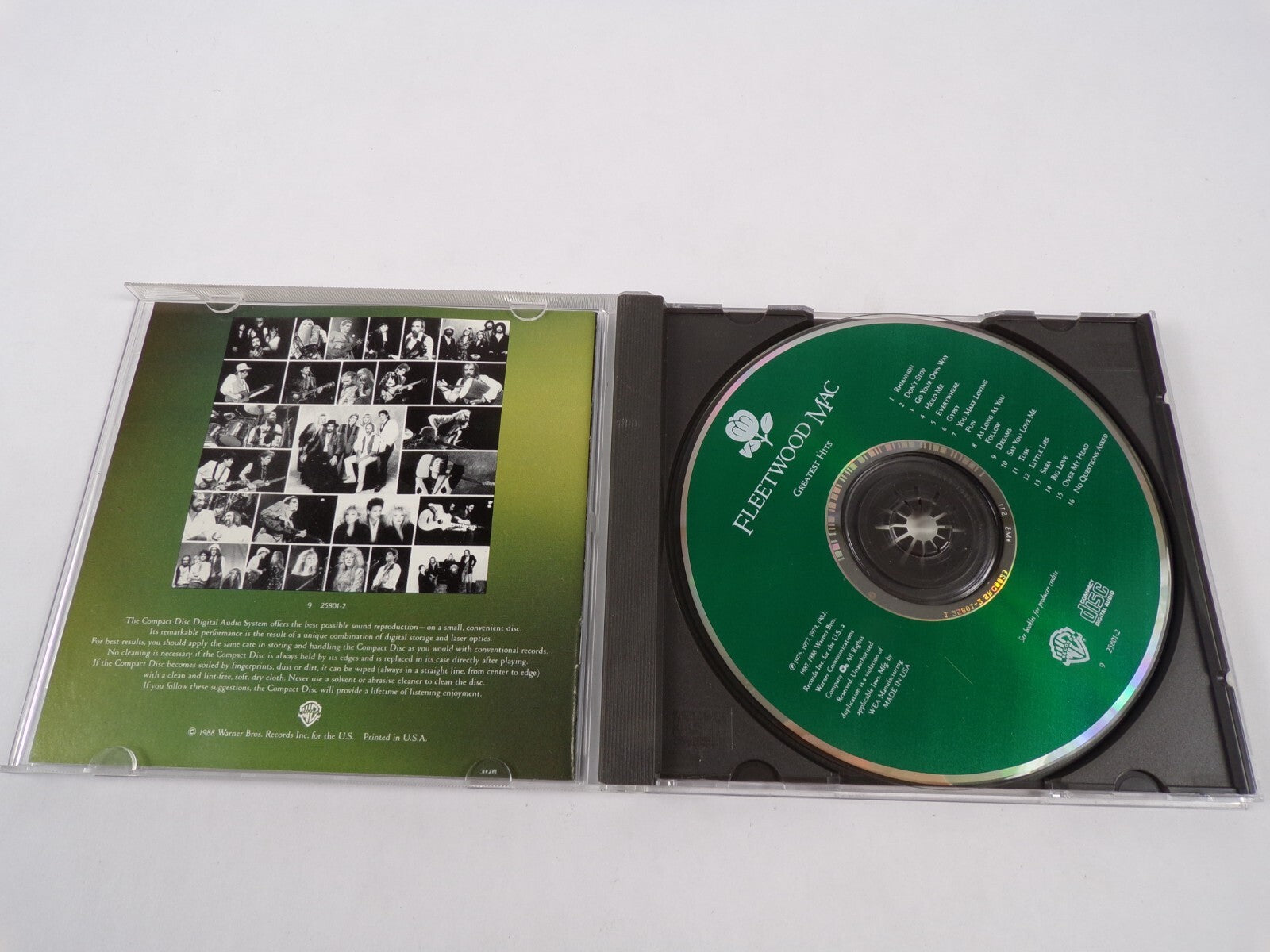 Fleetwood Mac Greatest Hits Rhiannon Don't Stop Go Your Own Way Hold Me CD#12