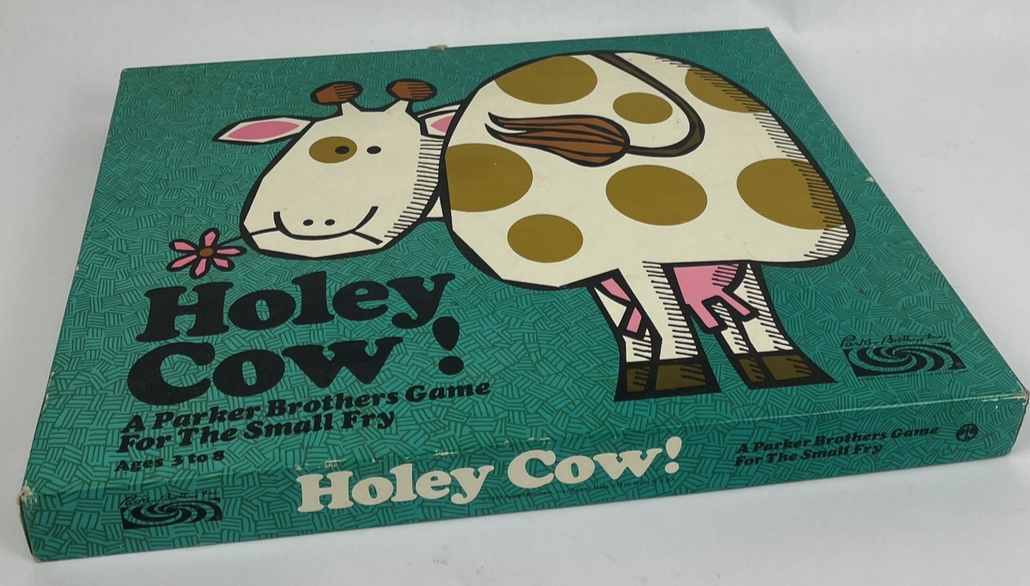 Vintage Rare Parker Holey Cow ! Game 1970 For the Small Fry / Kids Board Game