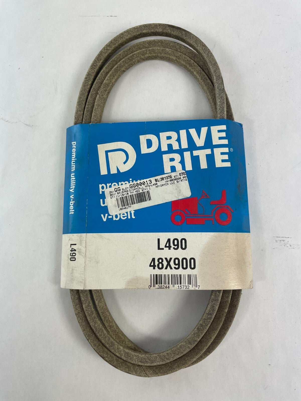 OEM Dayco Drive Rite L490 48X900 Premium Utility V-belt