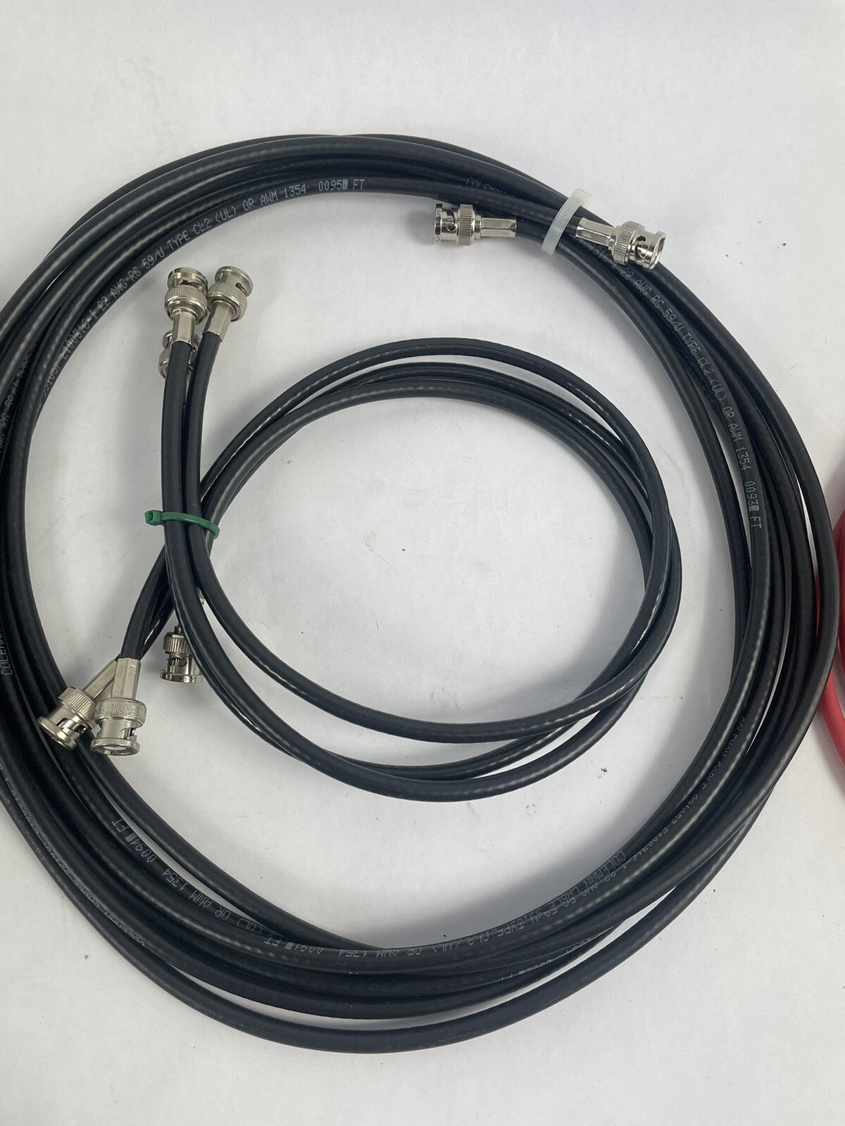 Lot of 10 : HD-SDI RG-6 Digital VIdeo Cable 4.5GHZ BNC Male to BNC Male