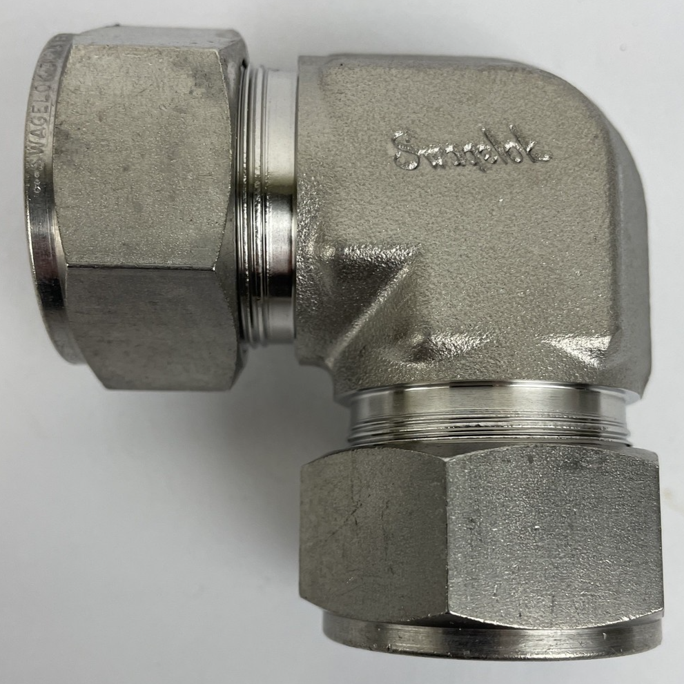 OEM Swagelok SS-1610-9, 1" 316 LFJ Stainless Steel Union Elbow, 90 deg