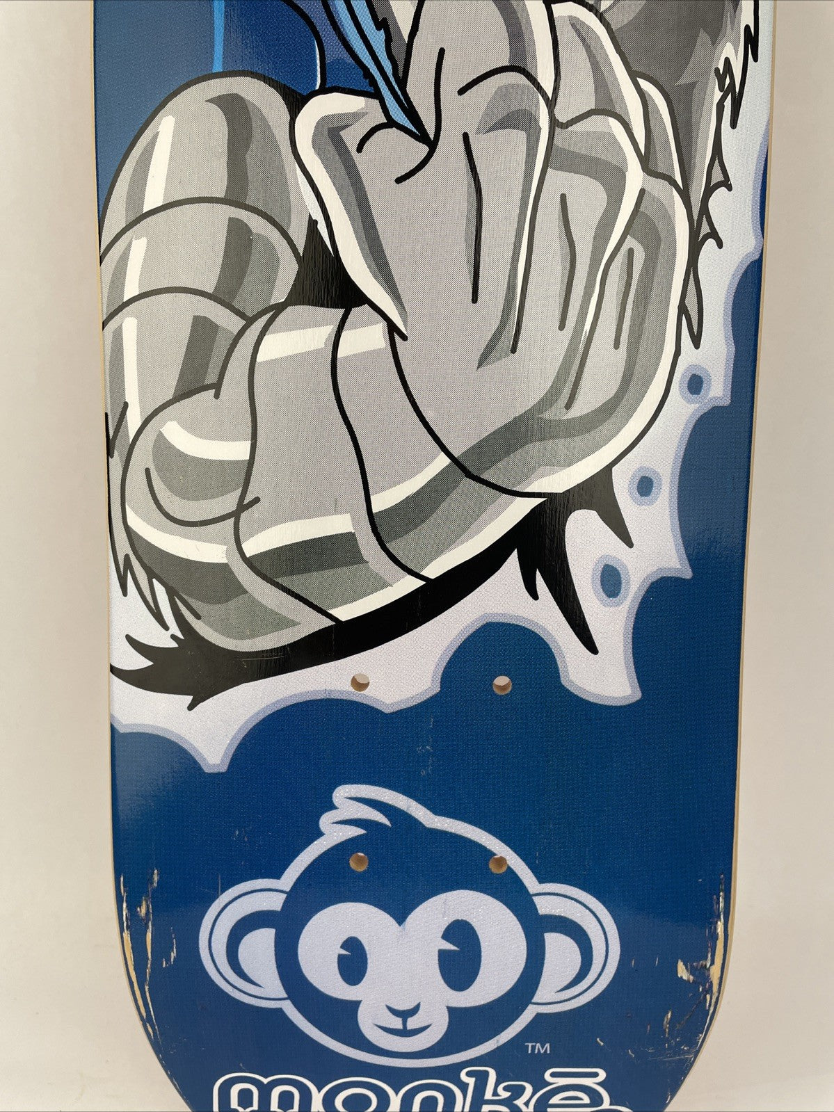 Vintage Monke Skateboards " Super Chimp " Skateboard Deck Vancouver Canada 8" eh