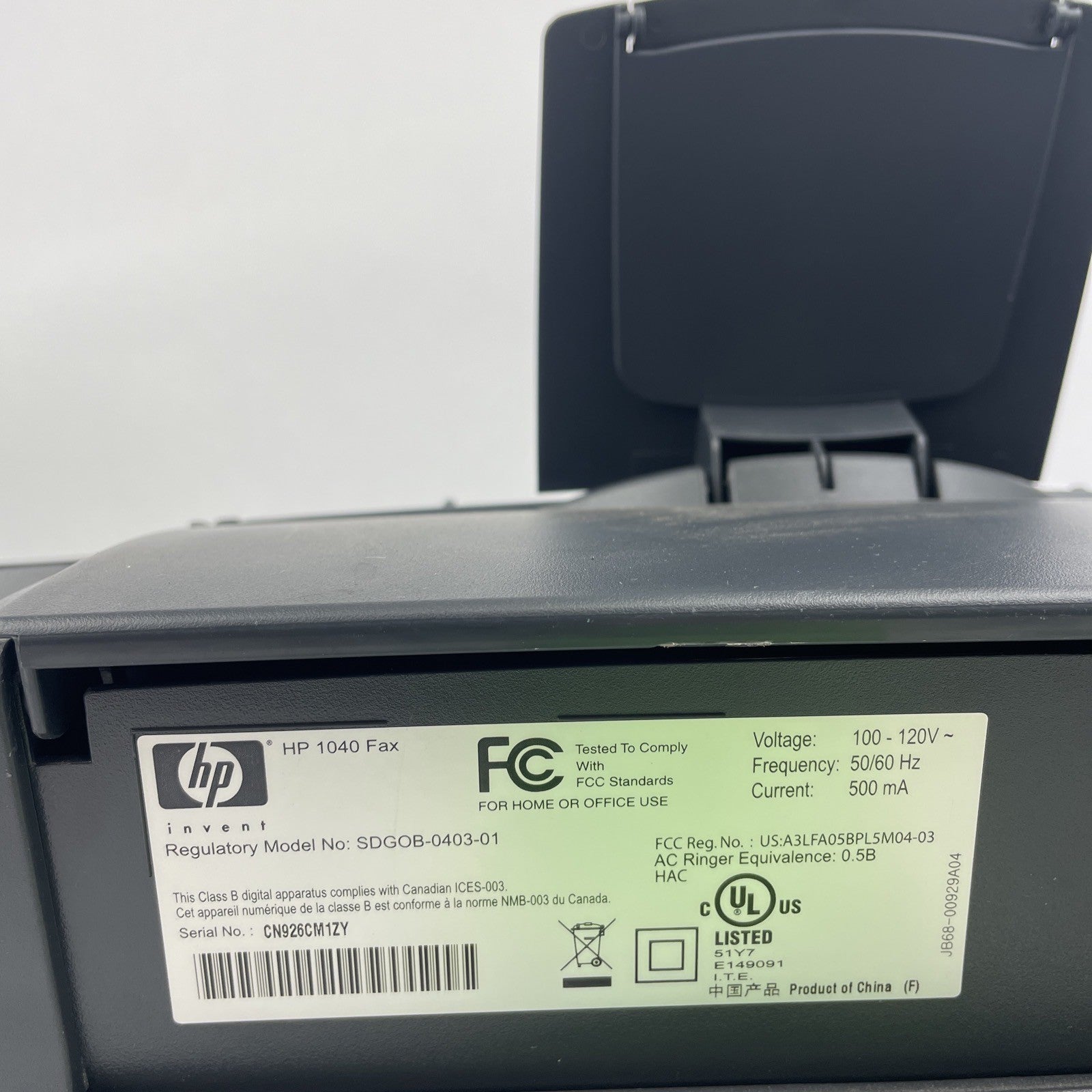 HP 1040 Inkjet Fax Machine With Built-In Telephone Scan & Print SDGOB-0403-01