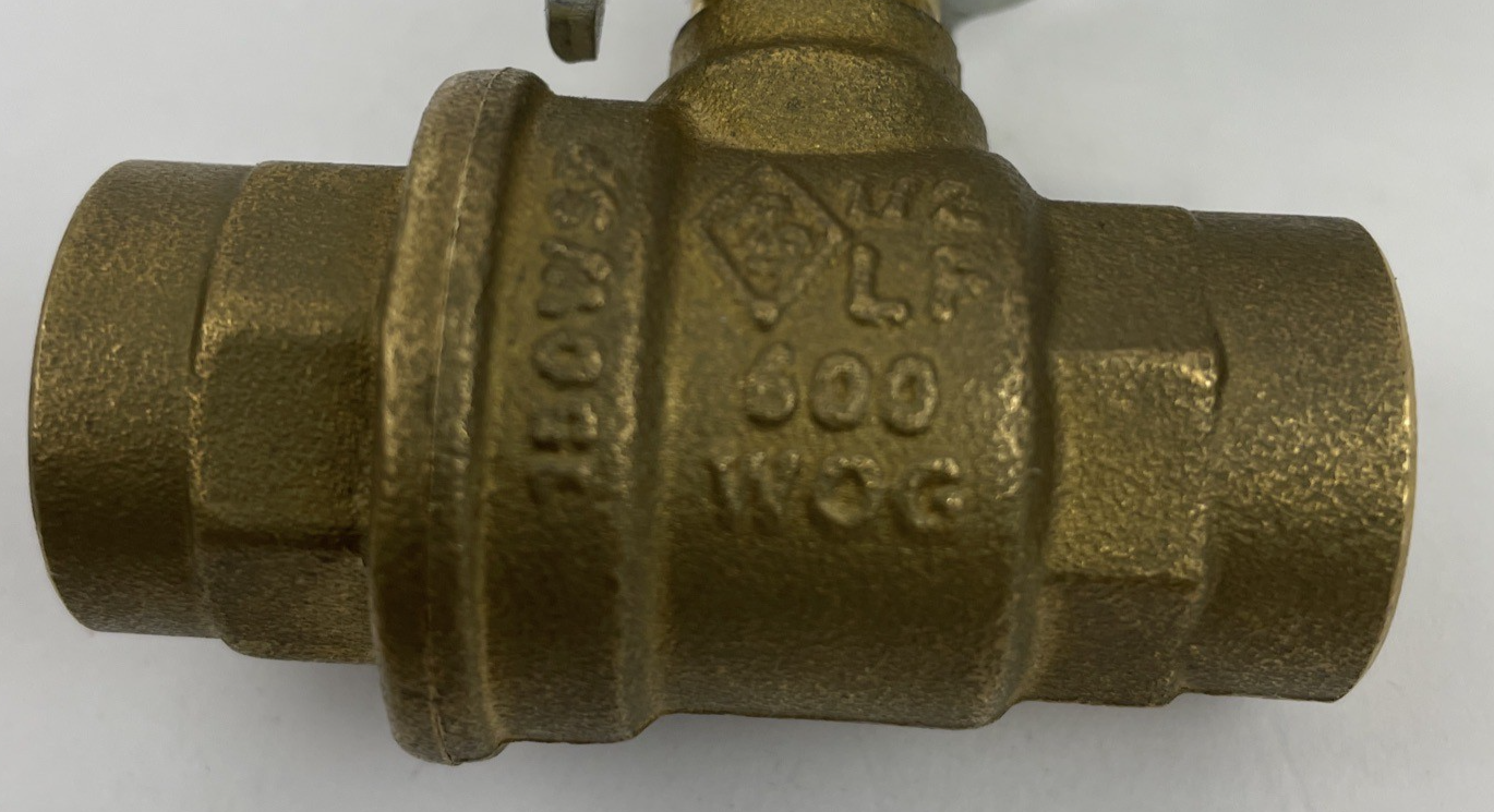 FNW 1/2" NPT Brass Shut Off Ball Valve DN15 WOG 600 WSP 150