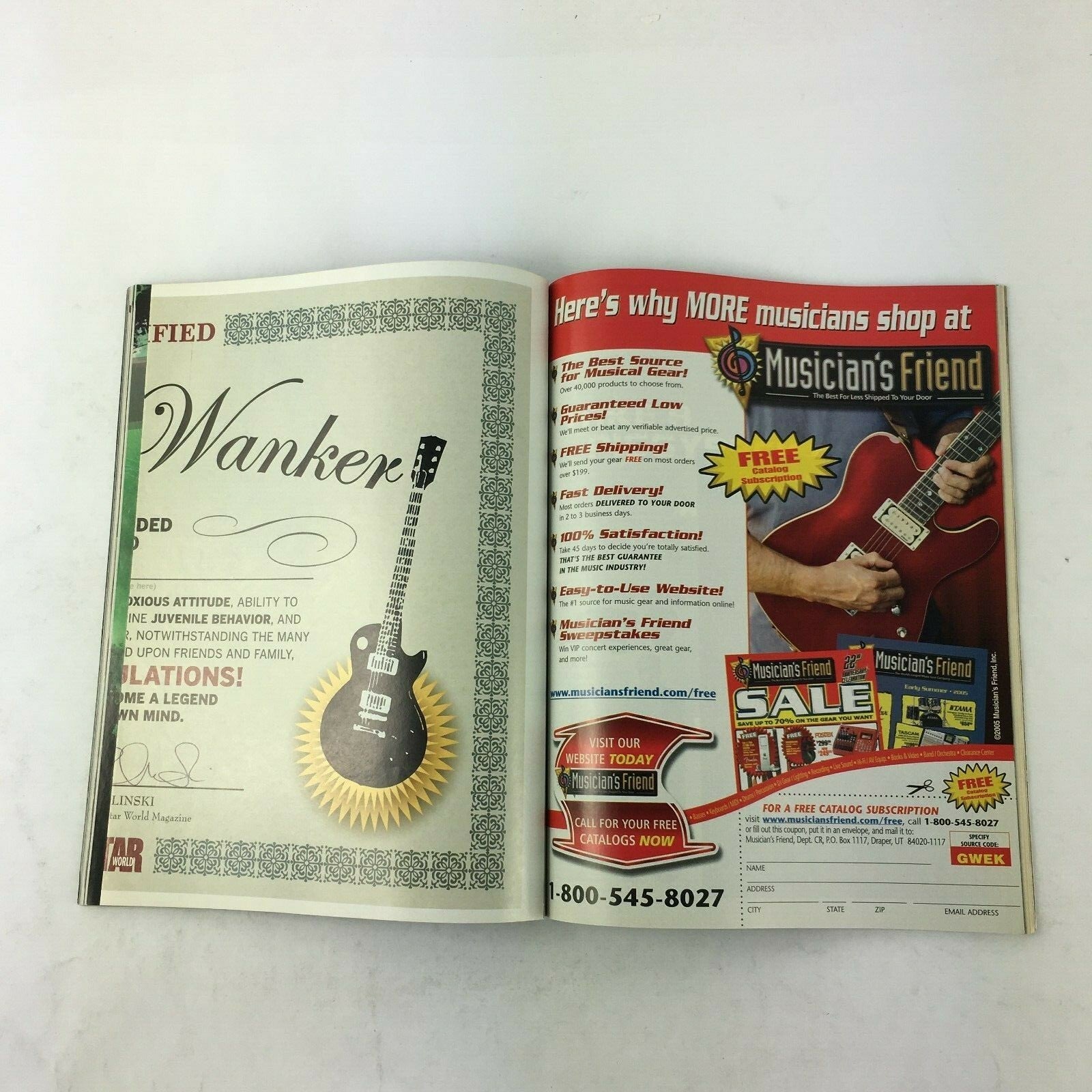 Guitar World Magazine Hendrix at Woodstock Pink Floyd Megadeth Iron Maiden