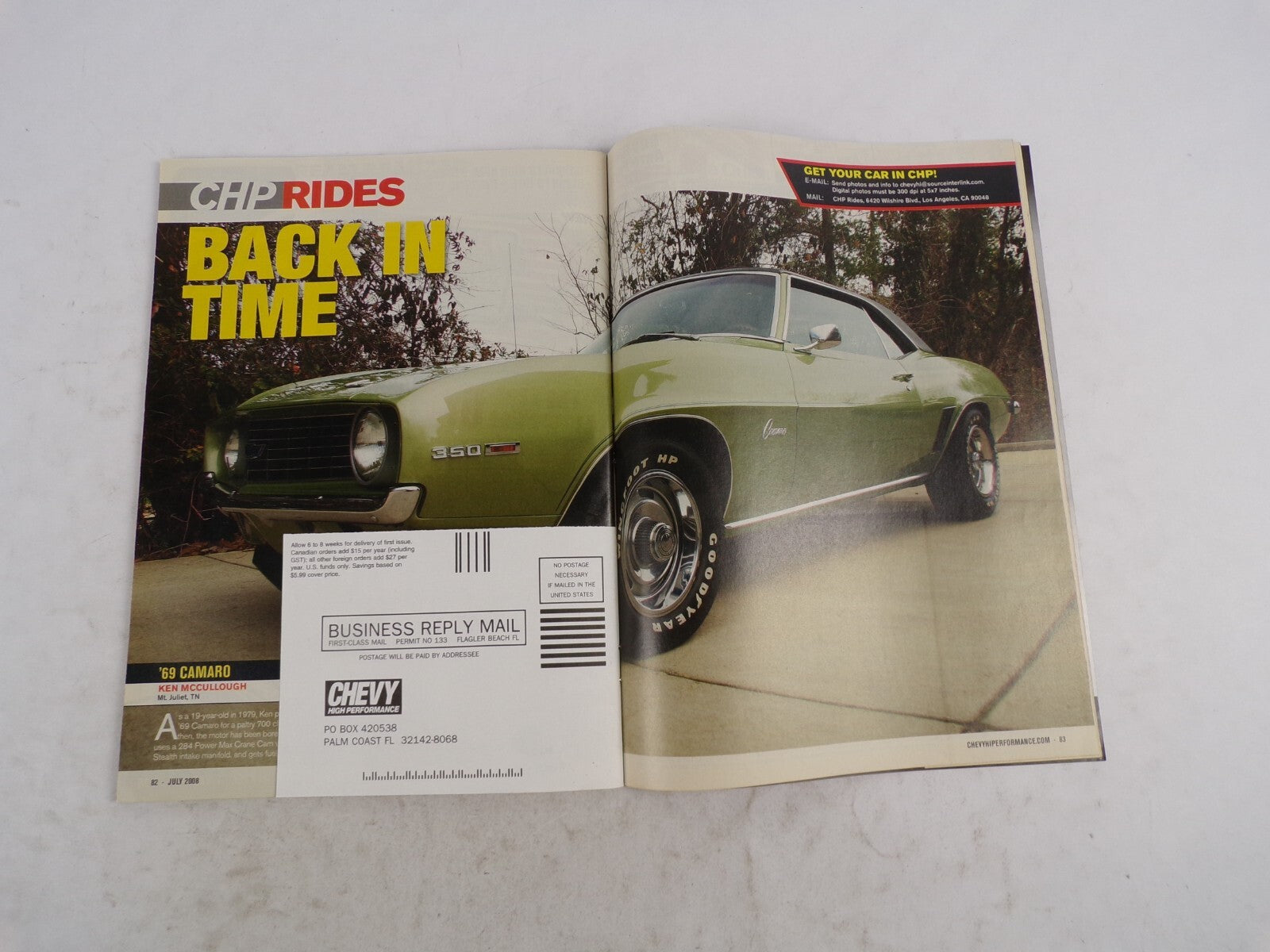 July 2008 Chevy High Performance Crate Engine Power Big Block El Camino 454ci