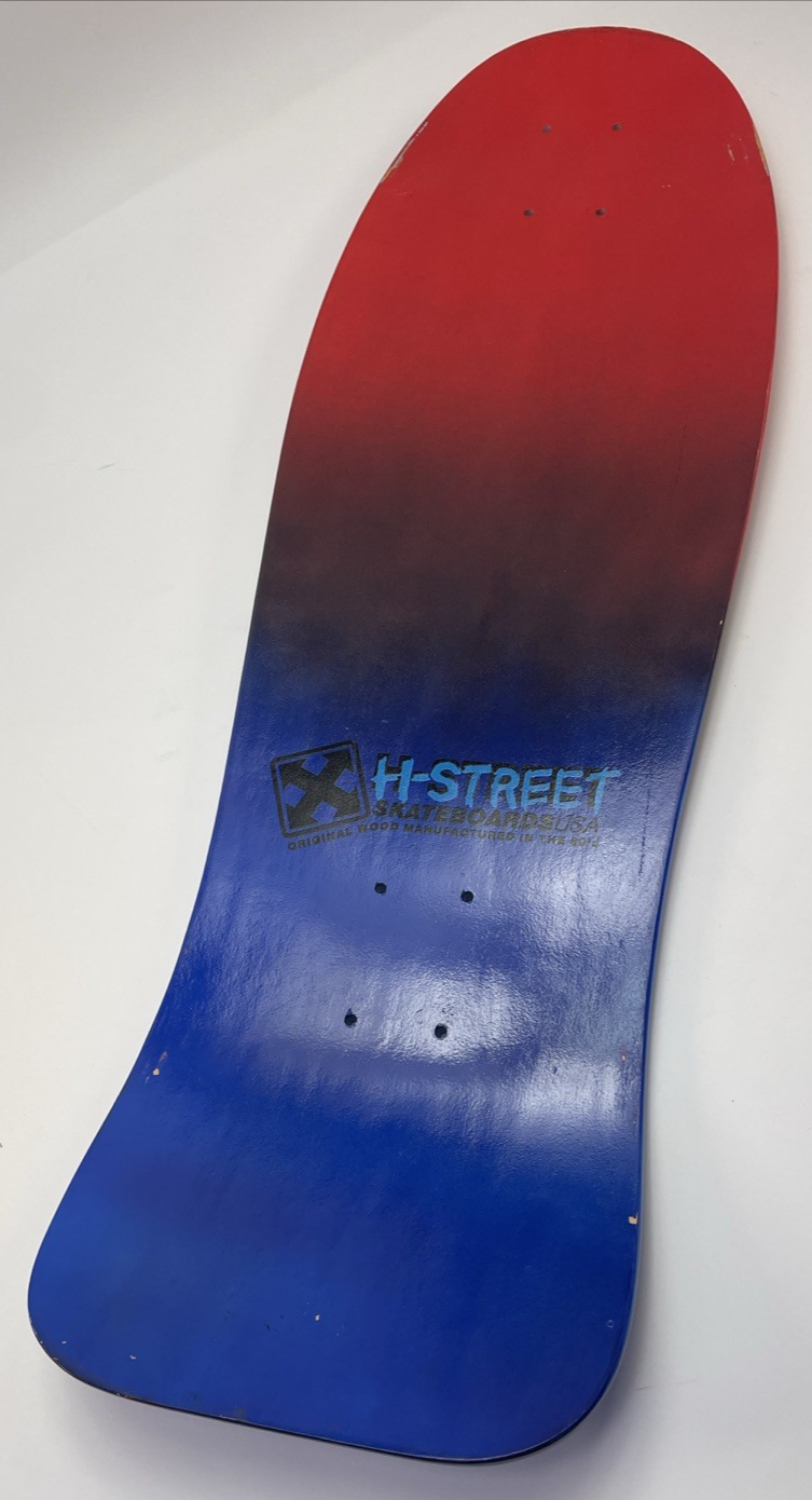 Tony Magnusson H Street Kid And Cross Reissue 1980s Wood Hell Concave Blue Red