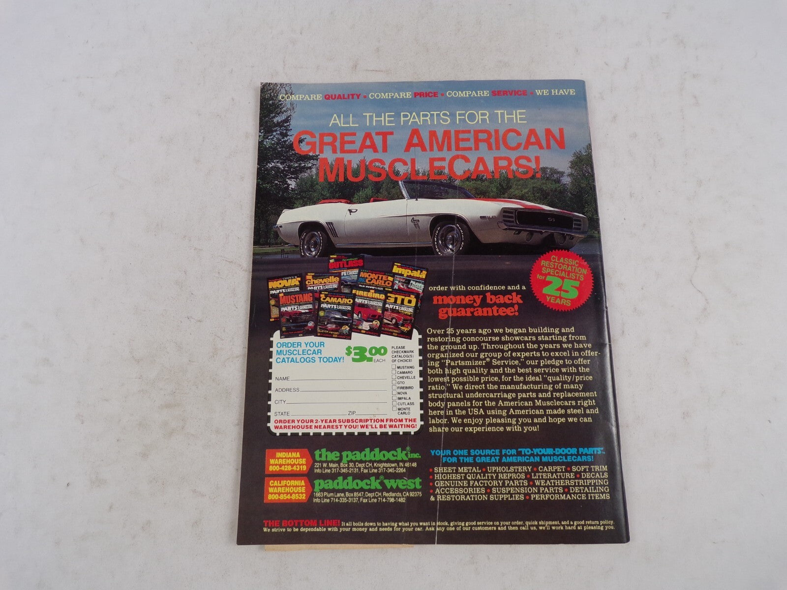 February 1991 Chevy High Performance Camaro's 25th Birthday Blast! World's Faste