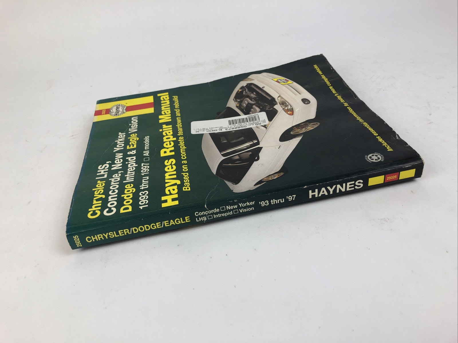Haynes  25025 Repair Manual Chrysler LHS, Concorde, New Yorker, Intrepid & Eagle