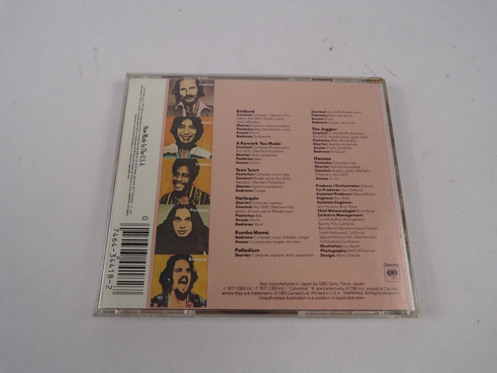 Weather Report - Heavy Weather Columbia Birdland A Remark You Made CD#61