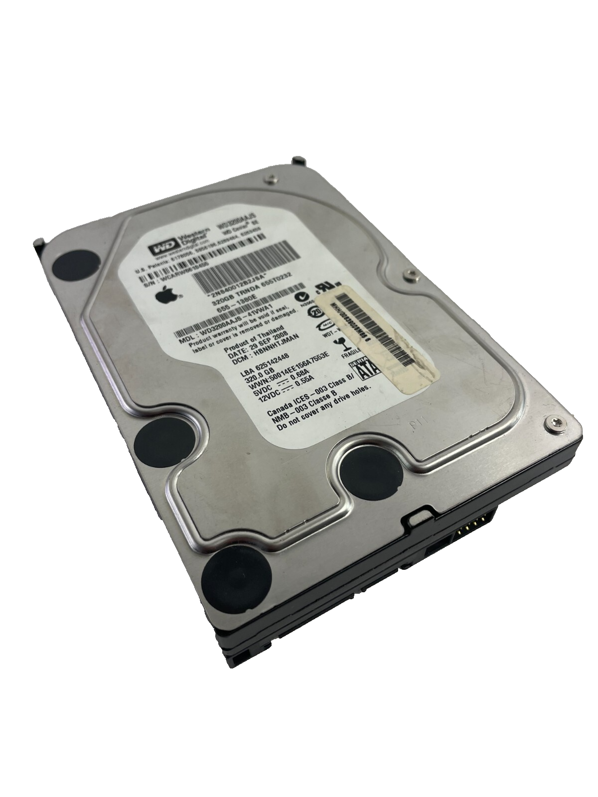 Western Digital Caviar Model WD3200AAJS - 41VWA1 320GB Internal Drive Cache 8MB