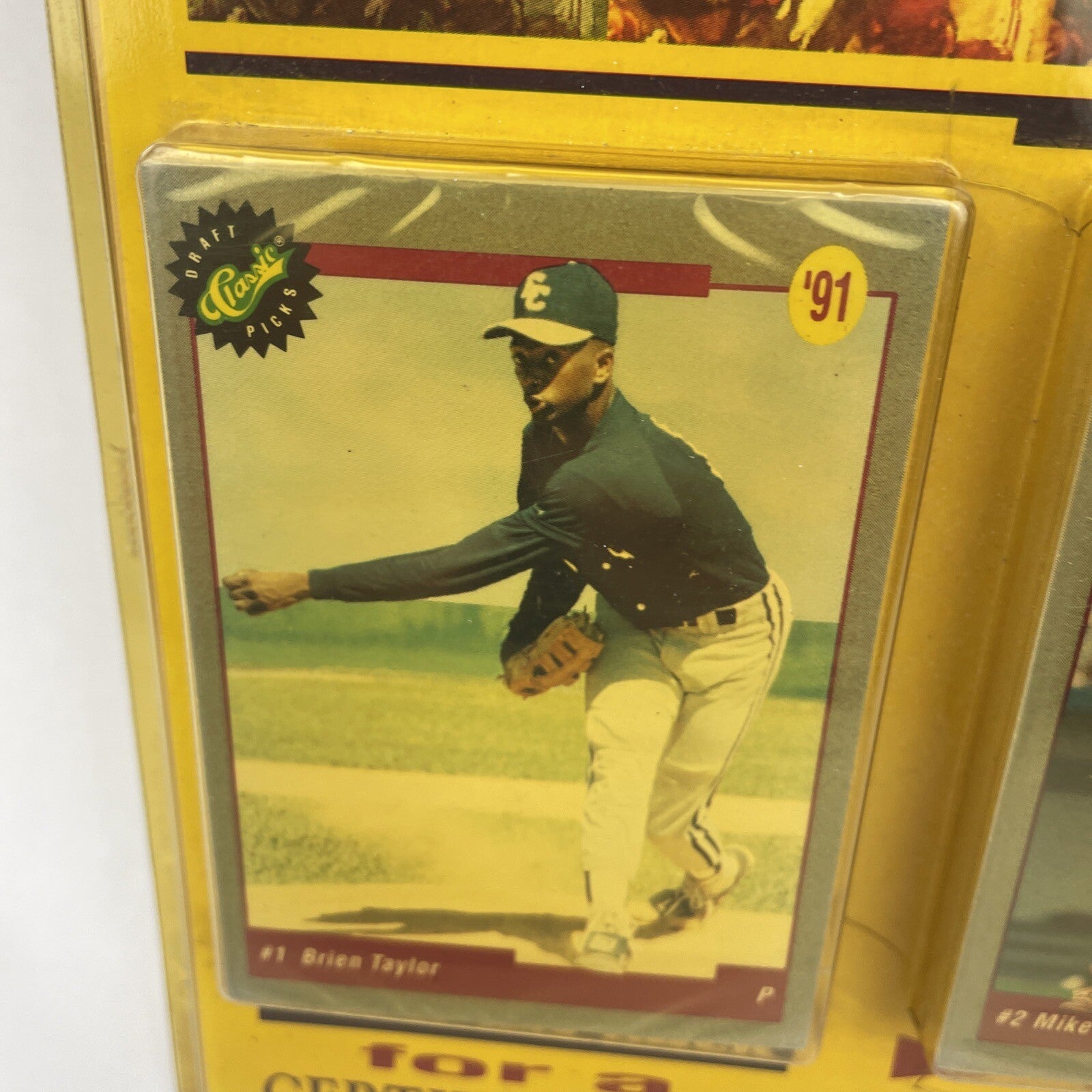 1991 Classic Draft Picks Baseball Factory Sealed with Certificate of Limited Ed