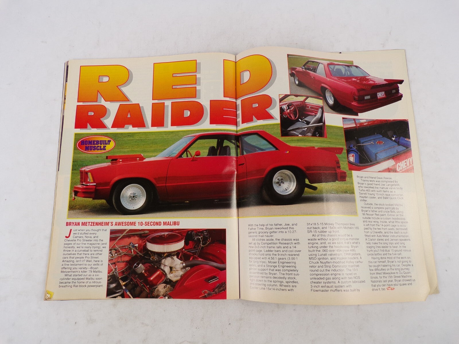 August 1992 Chevy High Performance Homebuilt Muscle Readers' Hot Rides Easy '55