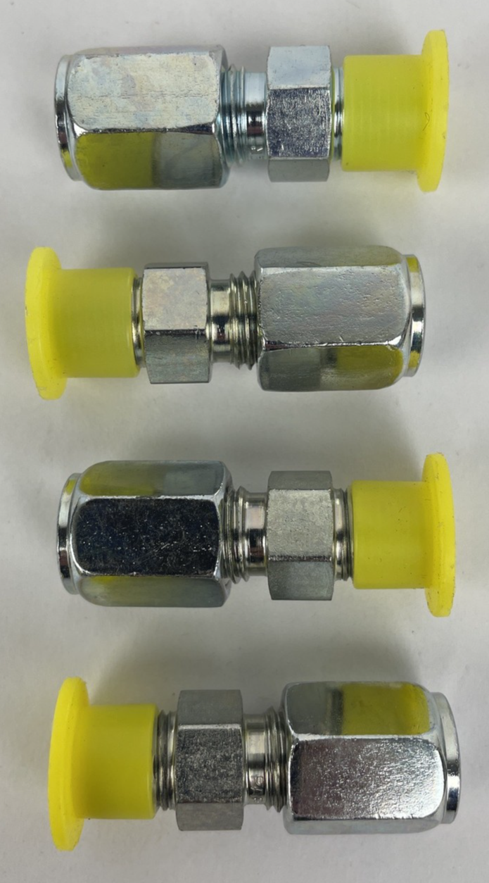 Lot of 4 Parker lot of 12 x OEM Parker 4BU Ferulok Adapter 4T 2MP - LOOK