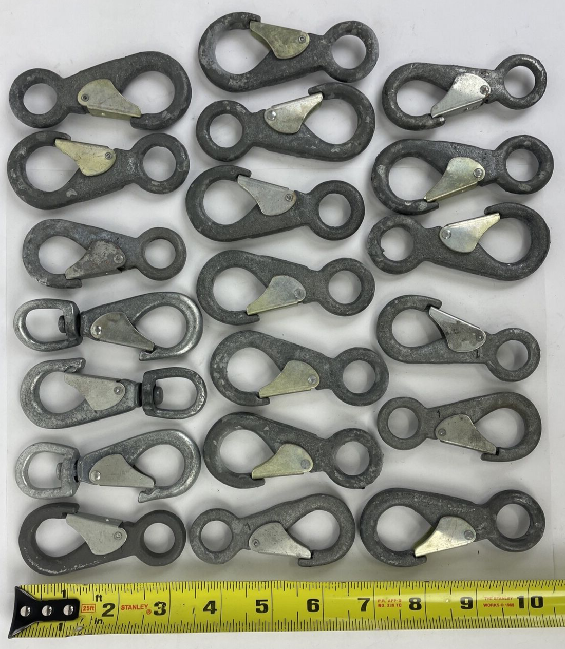 Heavy duty boat snap hooks lot of 20 3-1/4 inch
