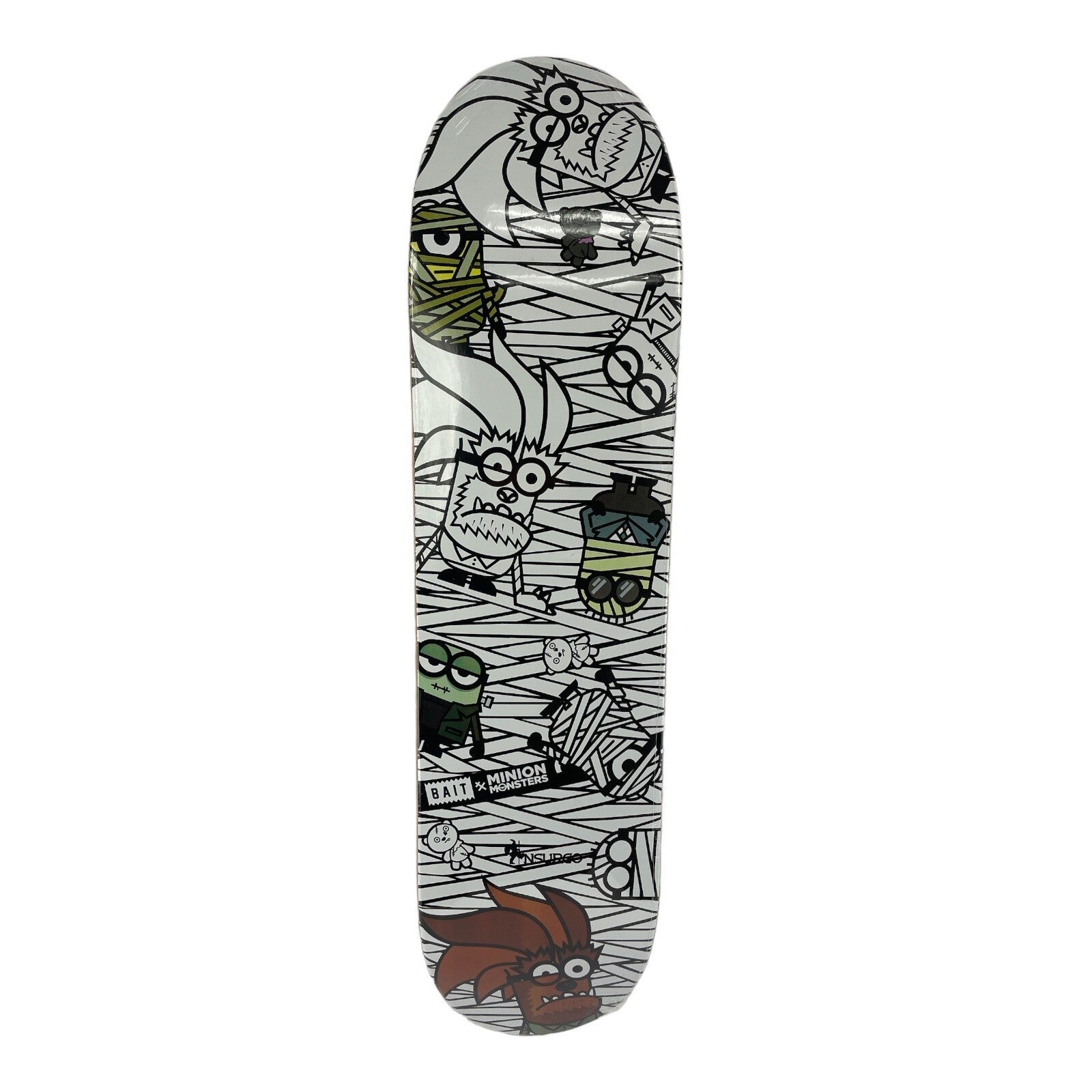 Bait x Minion monsters Nsurgo skateboards deck 8.5” RARE quality