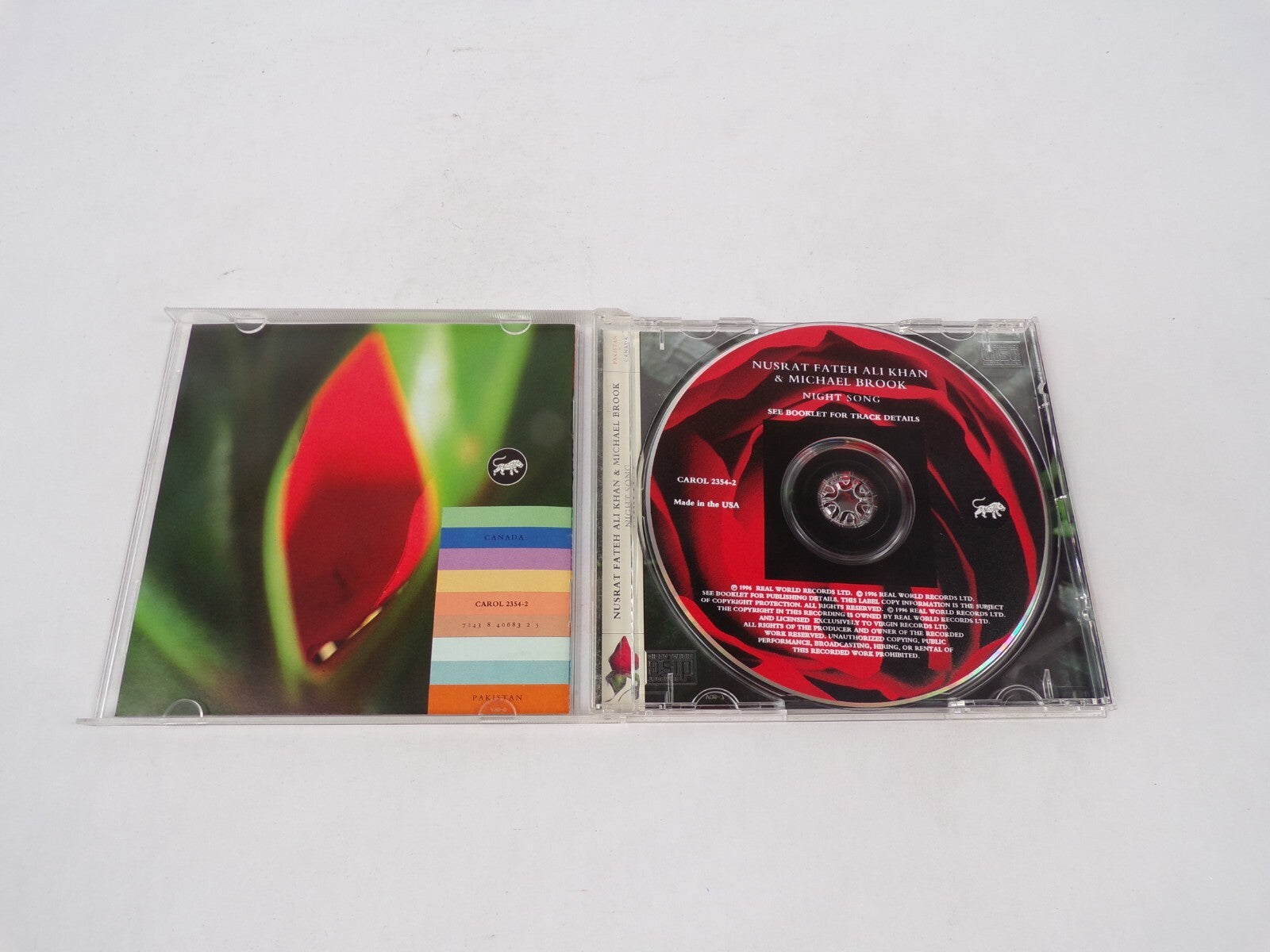 Nusrat Fateh Ali Rhan & Michael Brook Real World My Heart, My Life IntoxicaCD#71